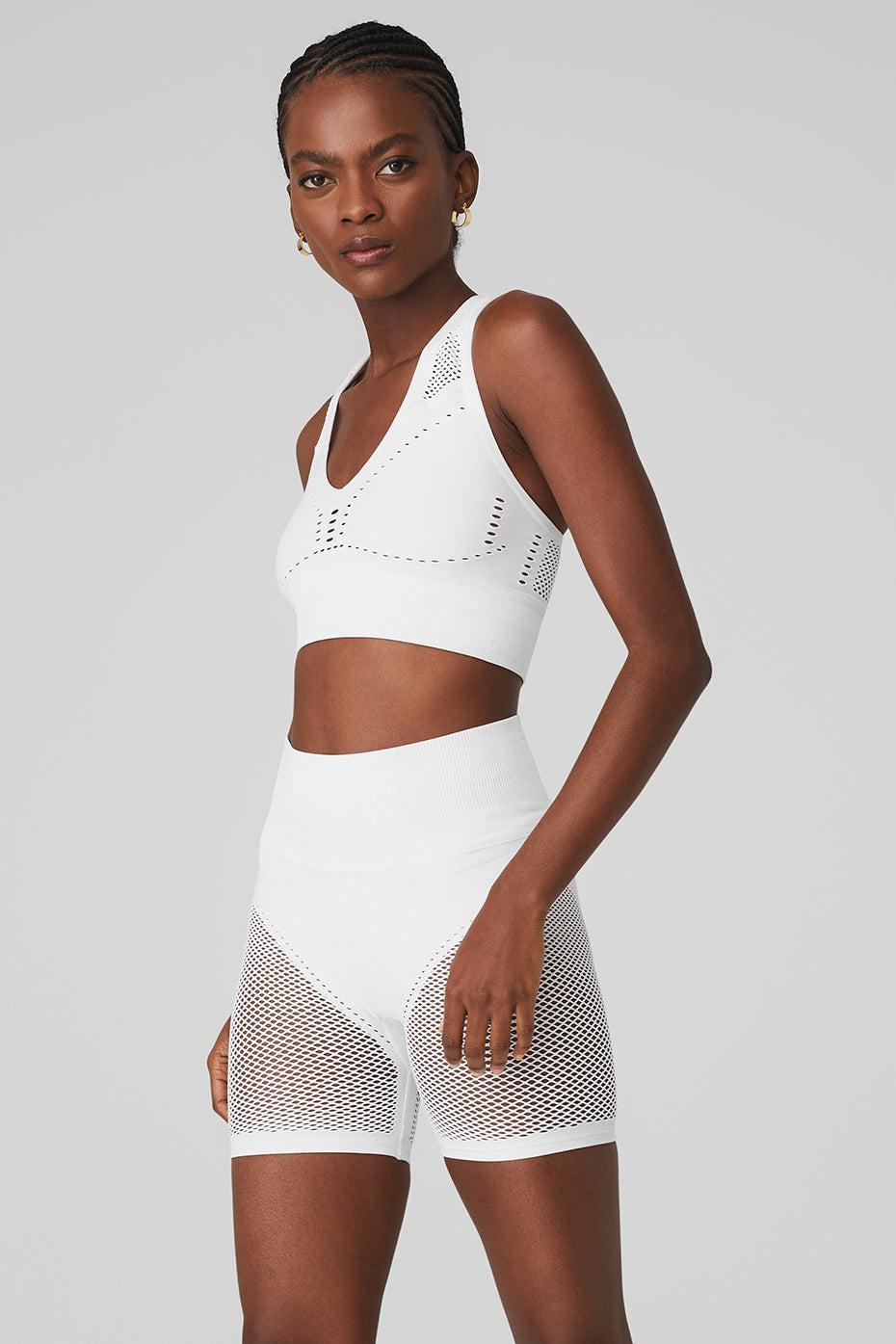 Seamless Open Air Bra - White Product Image
