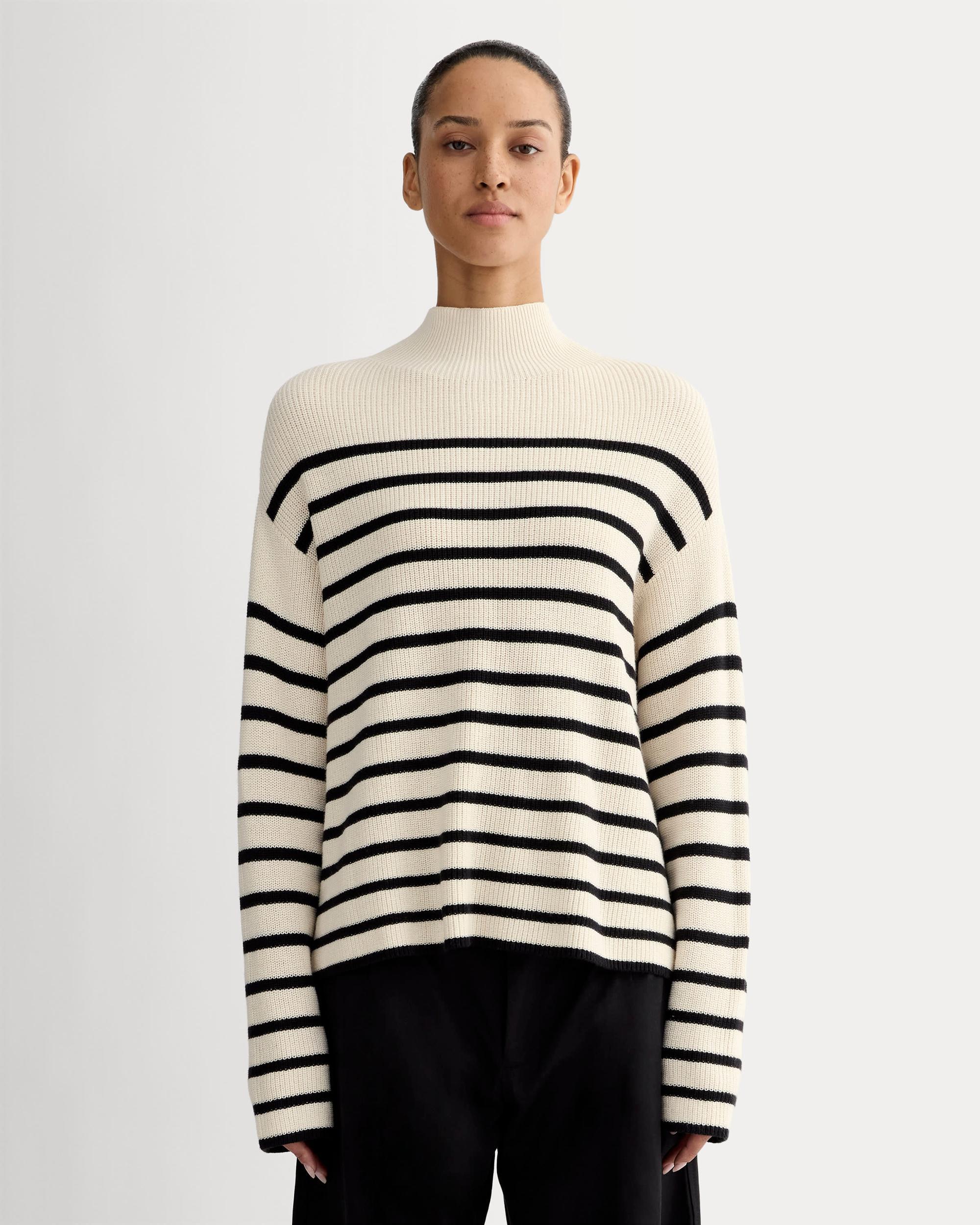 The Slouchy Funnel Neck in Everyday Cotton Product Image