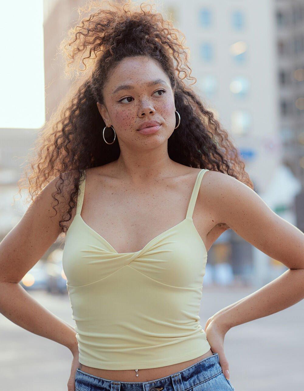 TILLYS Butter Soft Twist Double Layer Womens Cami Product Image