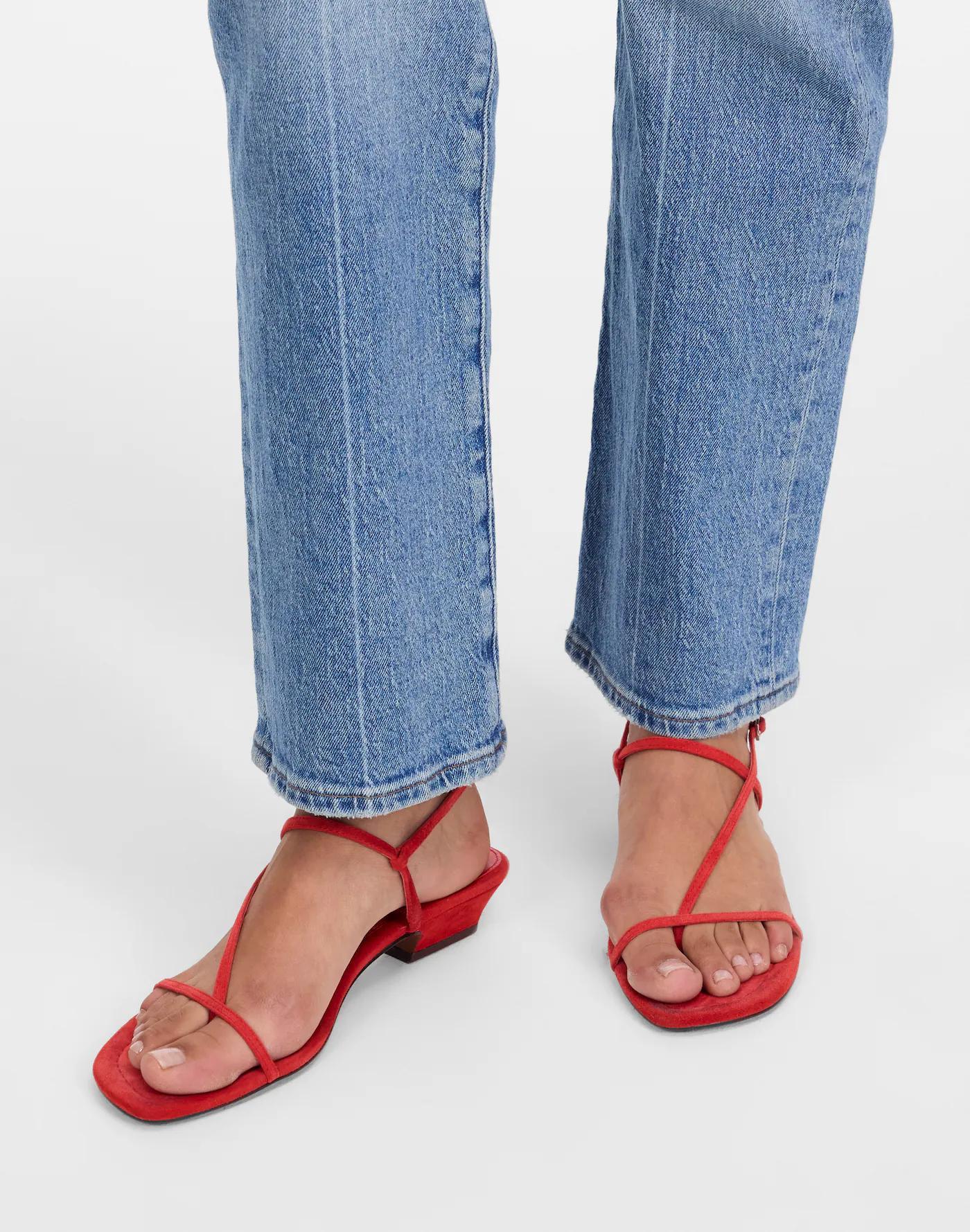 The Maycie Asymmetric T-Strap Sandal Product Image
