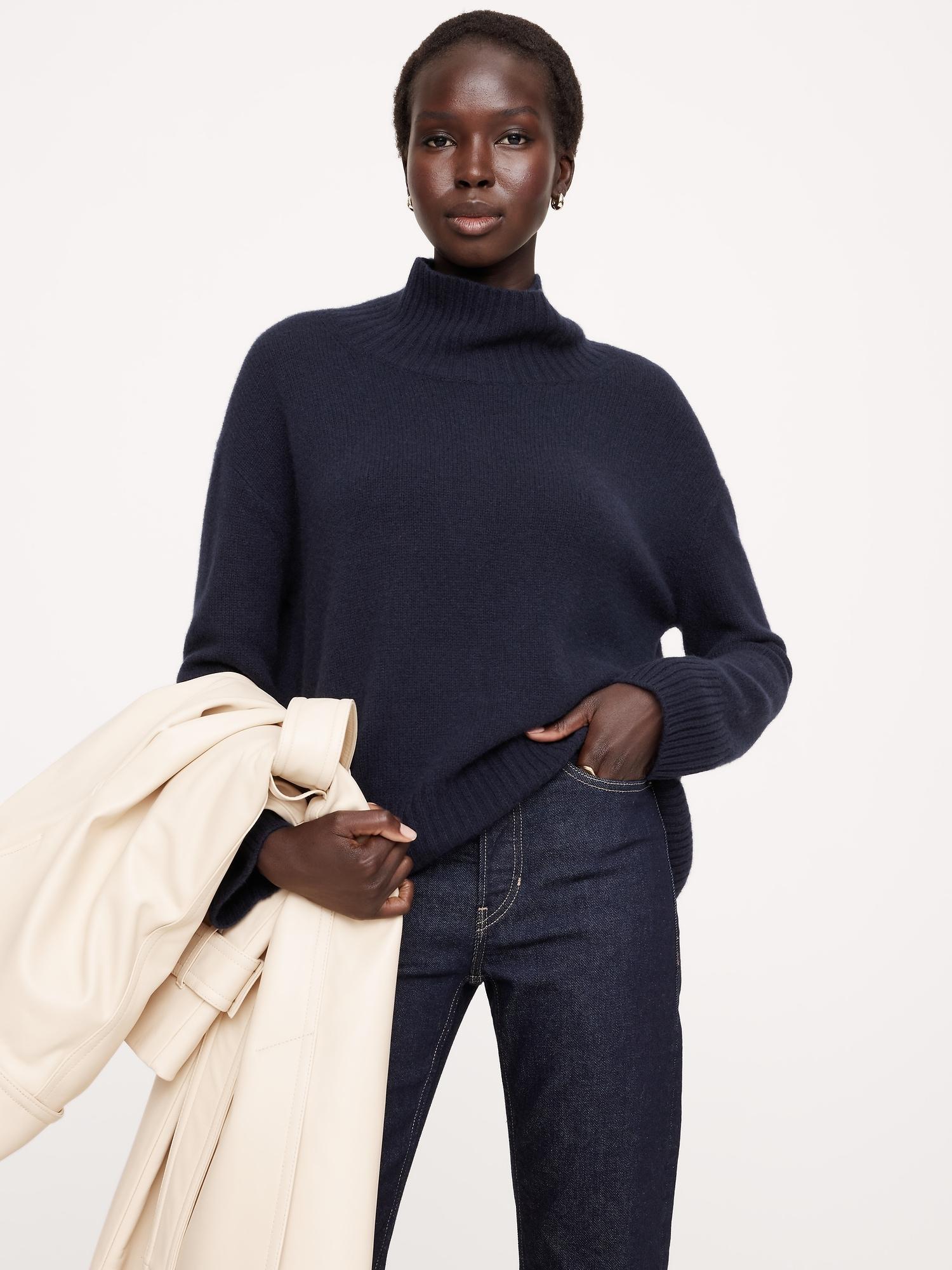 Oversized Cashmere Turtleneck Sweater Product Image