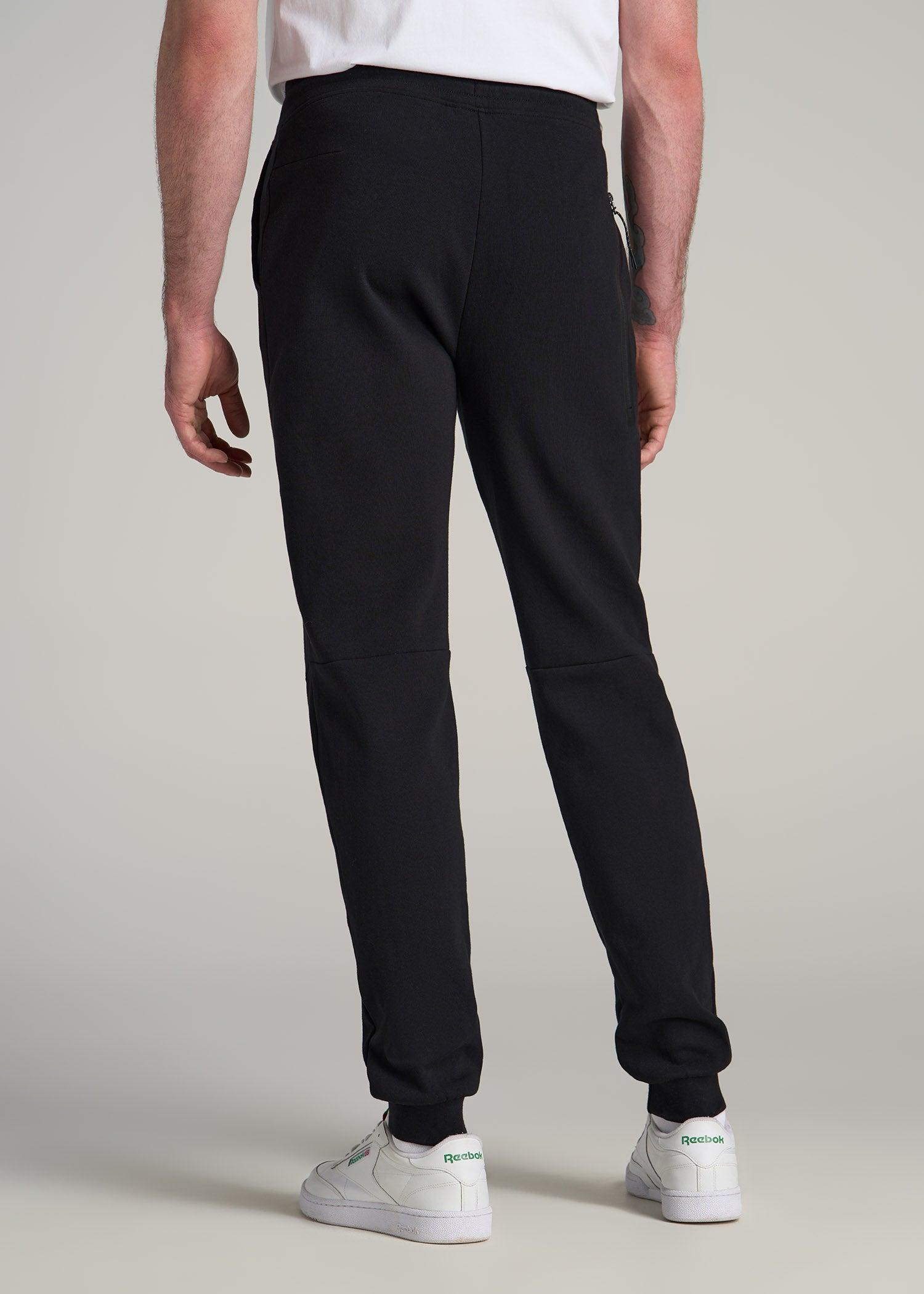 Tall Men's Utility Fleece Joggers in Black Product Image