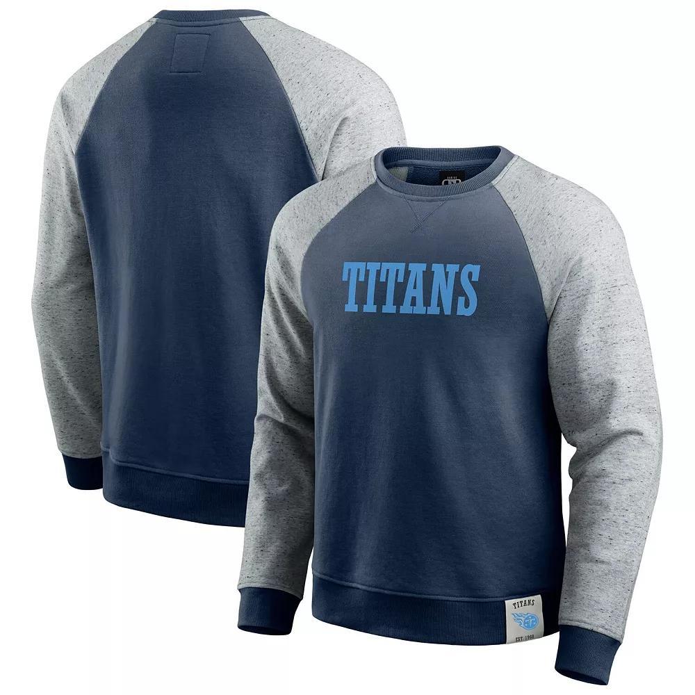 Men's Darius Rucker Collection by Fanatics Heather Gray/Black New Orleans Saints Colorblock Pullover Sweatshirt, Size: Small, Grey Product Image