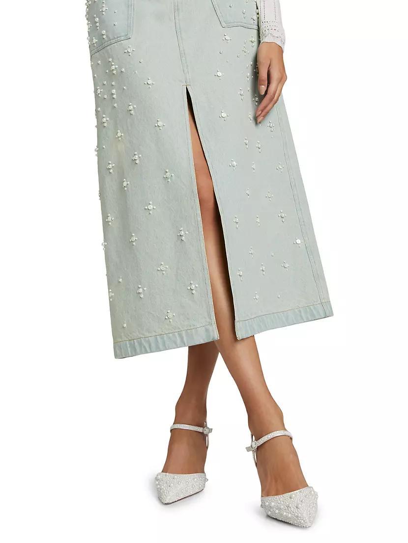 Perlette Denim Skirt Product Image