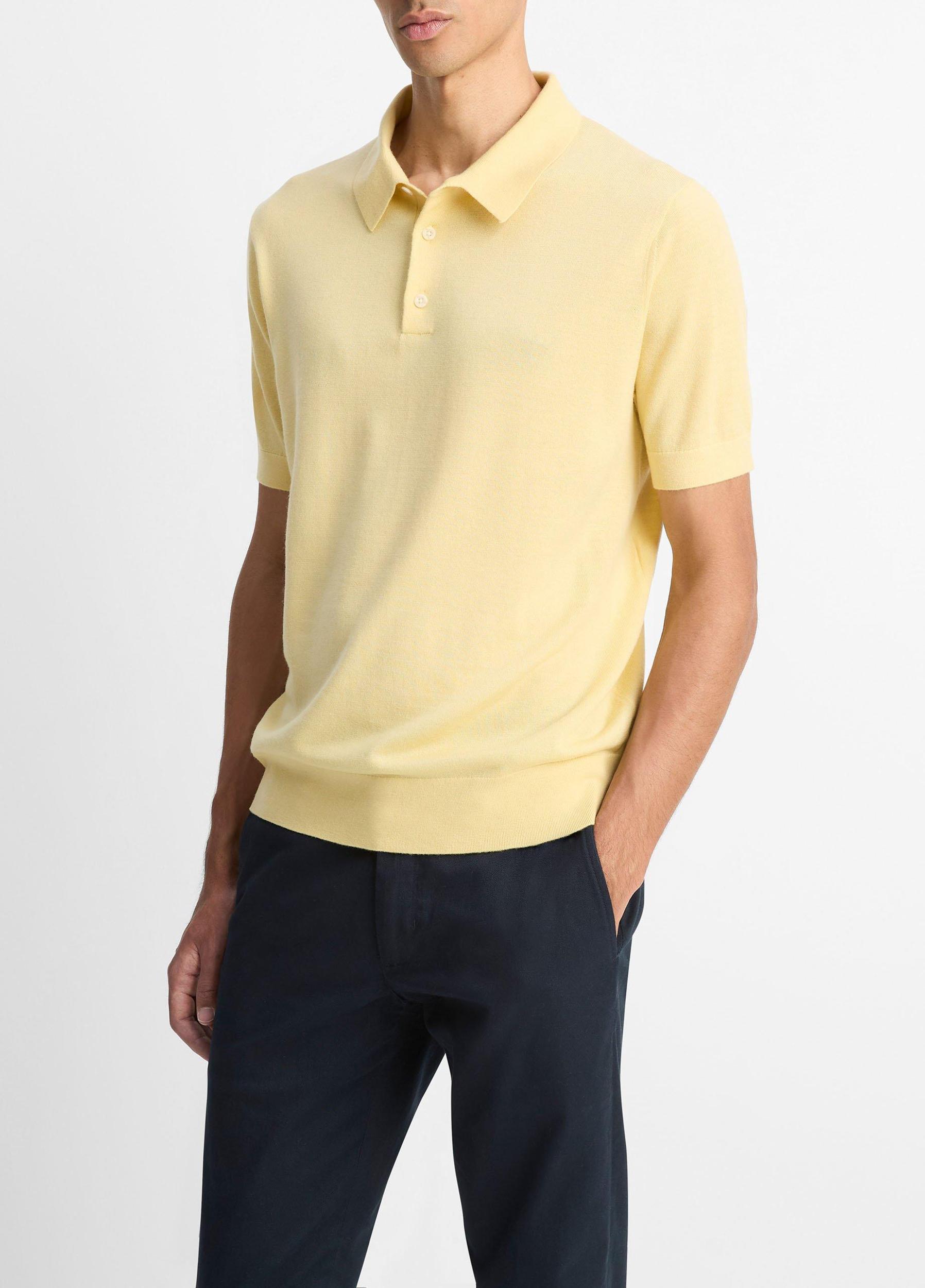 Featherweight Merino Wool-Cashmere Polo Sweater Product Image