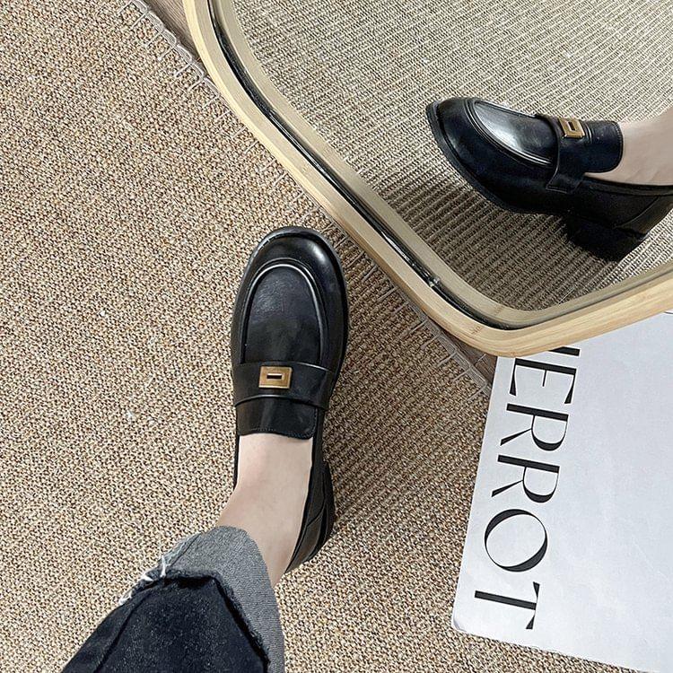 Plain Buckled Loafers Product Image