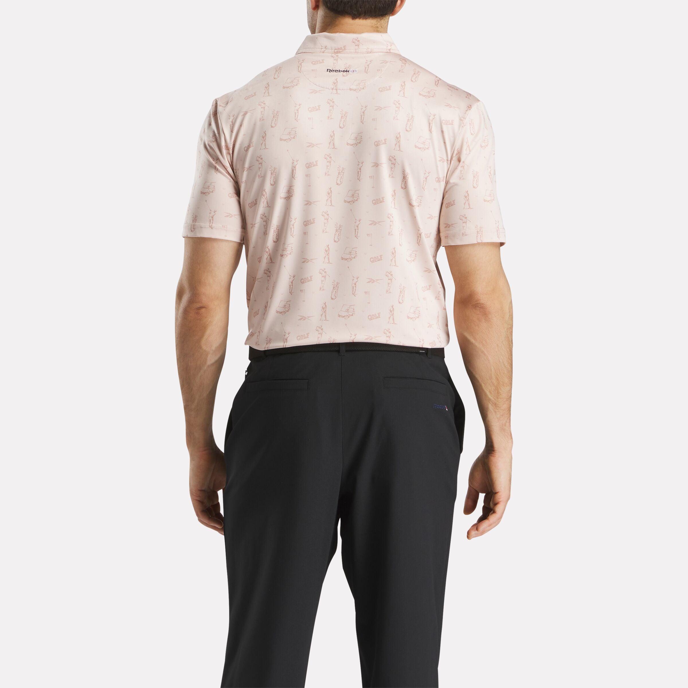 Men's Short Sleeve Tournament Etching Print Polo Shirt Male Product Image