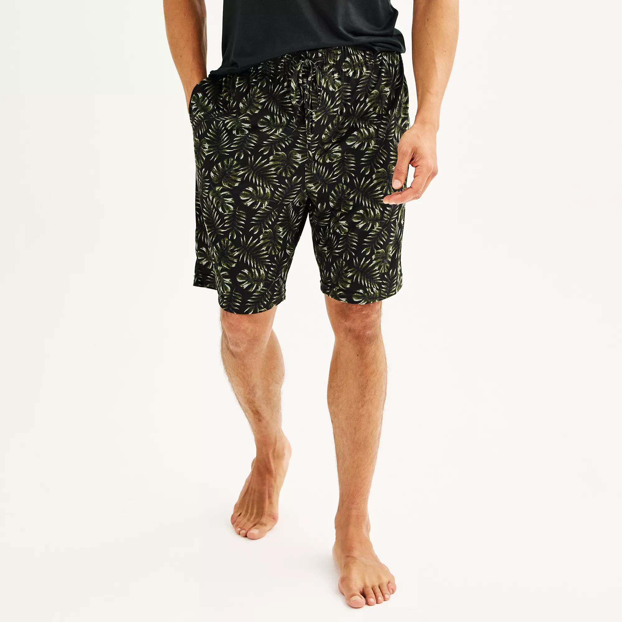 Men's Sonoma Goods For Life® Supersoft Pajama Shorts, Size: Medium, Light Gray Space Dye Product Image