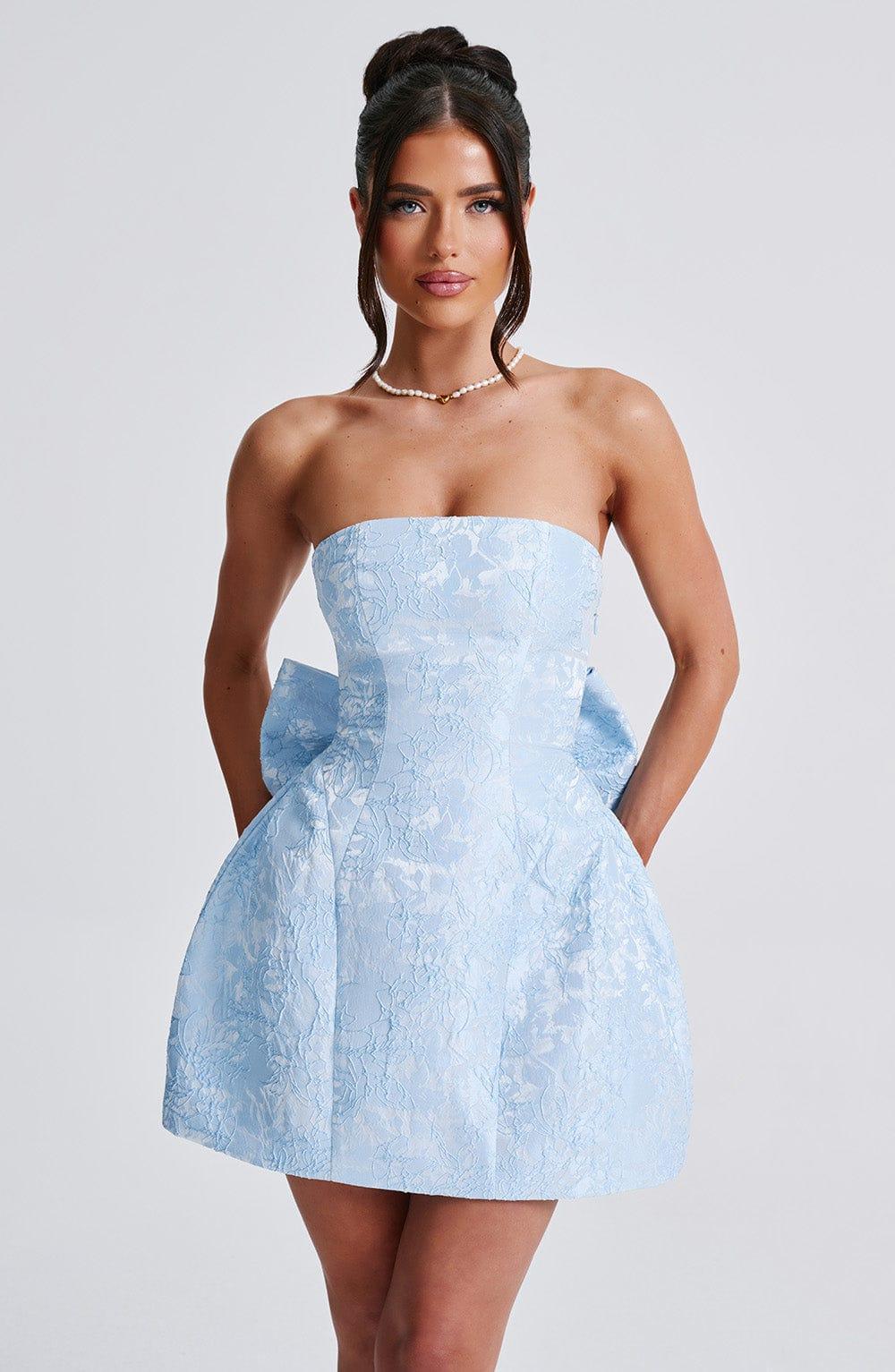 Elenora Mini Dress - Blue Product Image