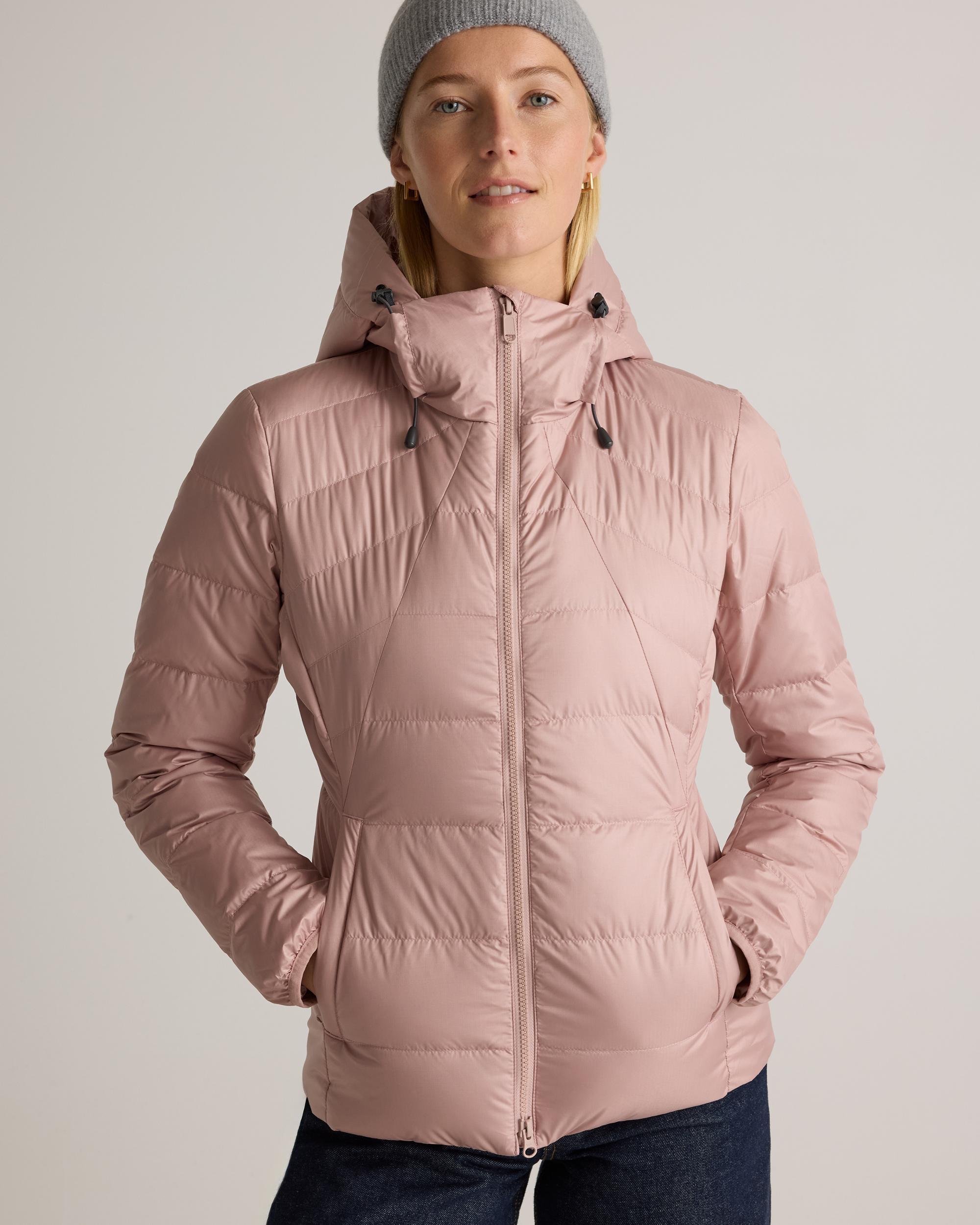 Quince | Women's Lightweight Down Packable Puffer Hooded Jacket Recycled Polyester Product Image