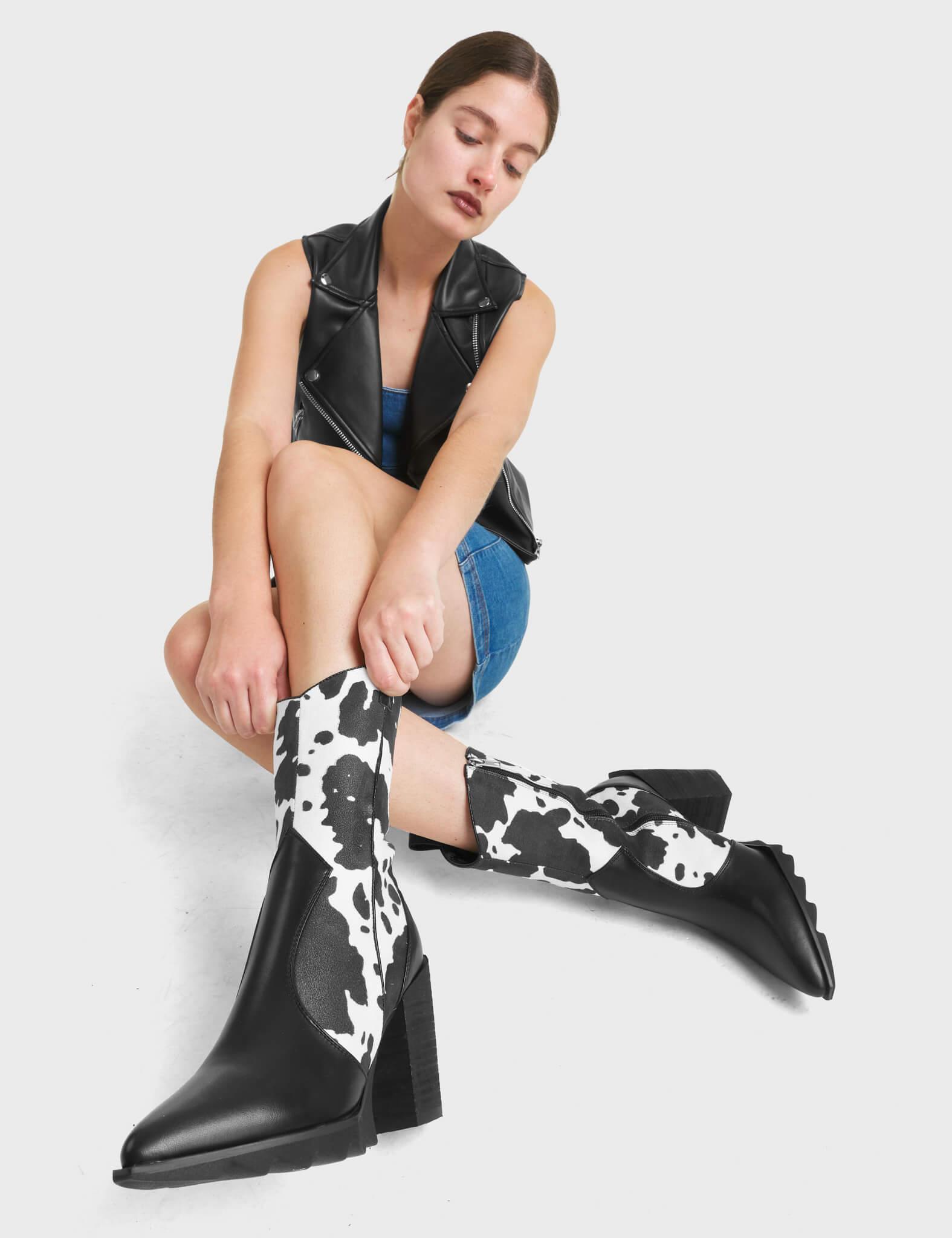 Seen Before Western Ankle Boots Product Image