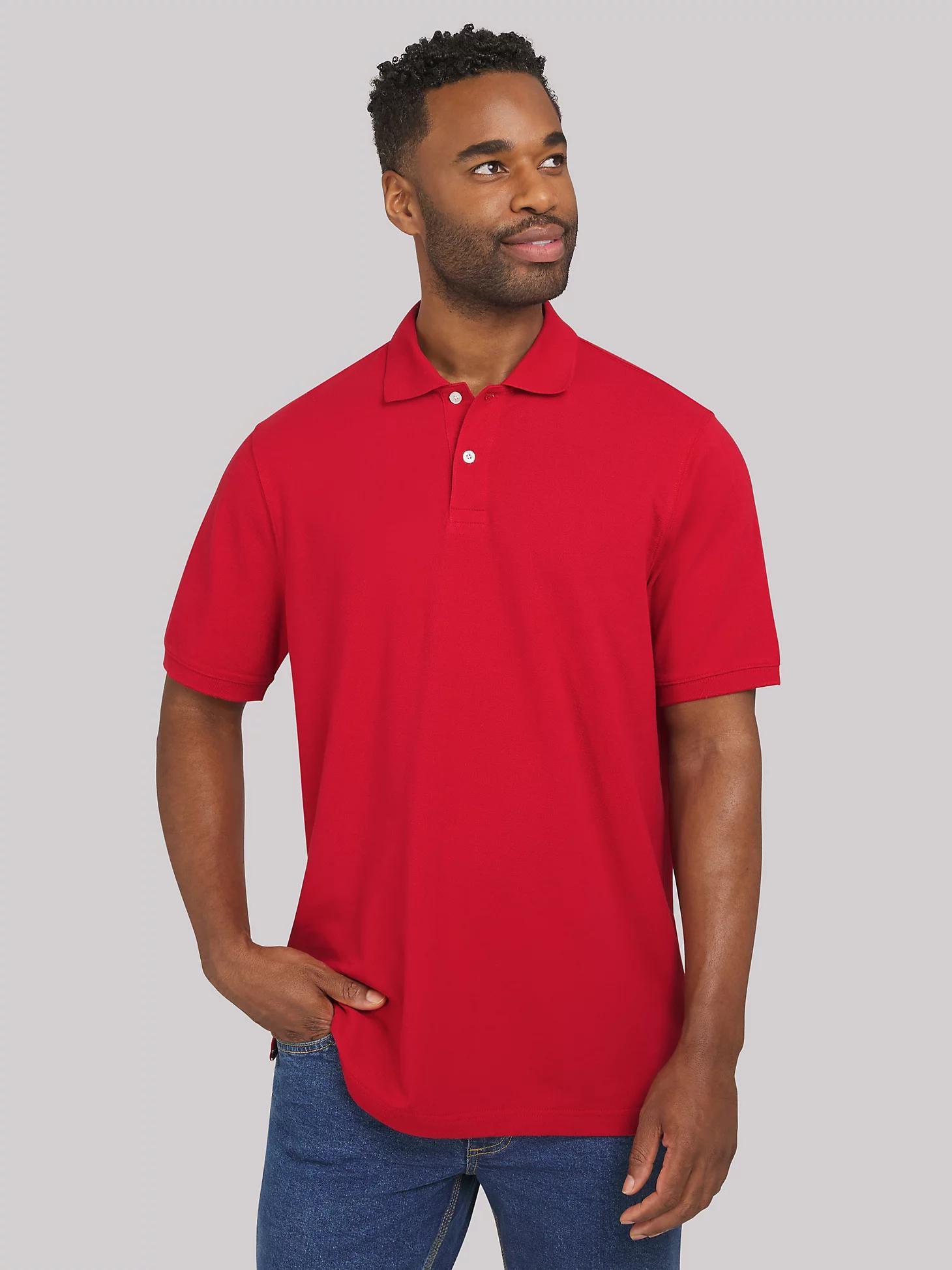 Men's Solid Performance Polo Shirt | Men's Tops | Lee® Product Image