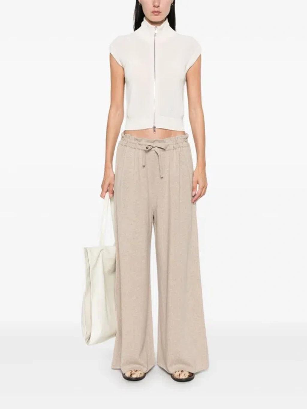 JIL SANDER Cashmere Pants In Neutrals Product Image