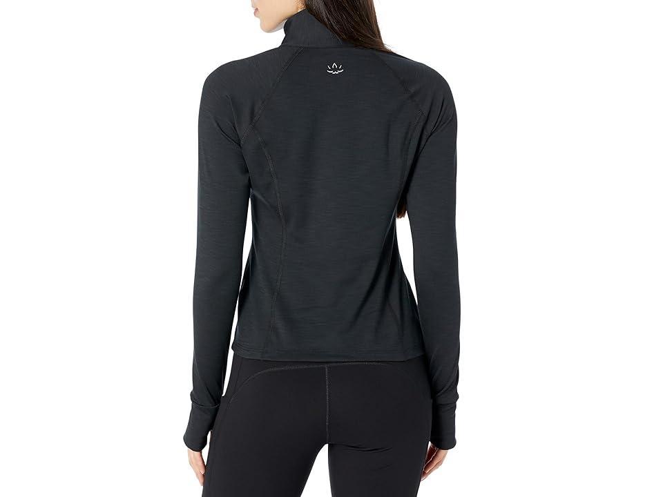 Beyond Yoga Take A Hike Heather Rib Zip Pullover Top Product Image