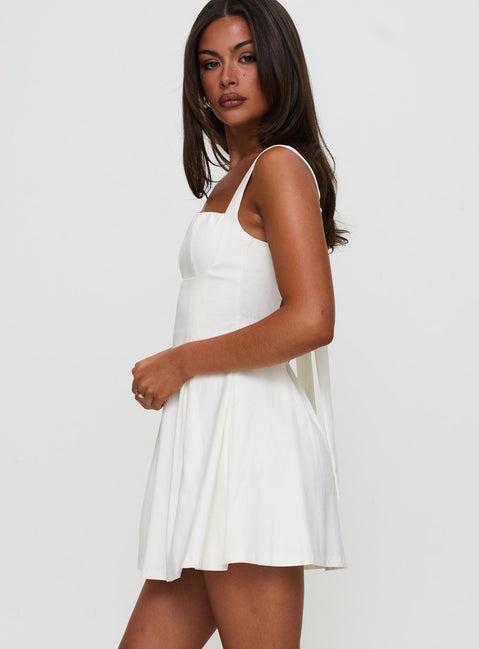 Xanthus Mini Dress White Product Image