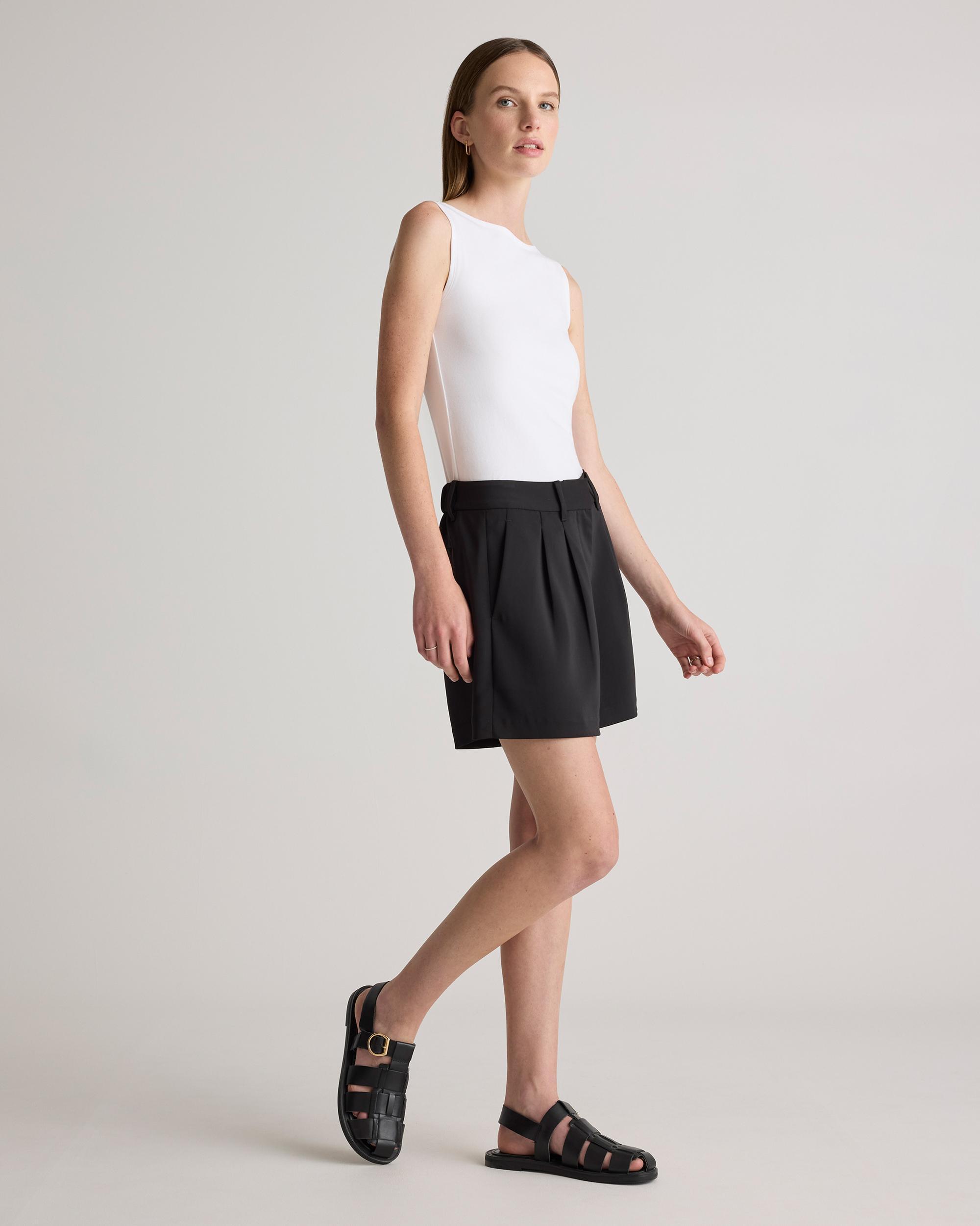 Quince | Women's Stretch Cotton Jersey Boat Neck Tank Top Organic Cotton Product Image