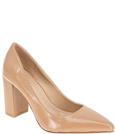 BCBGeneration Midana Patent Block Heel Pumps Product Image