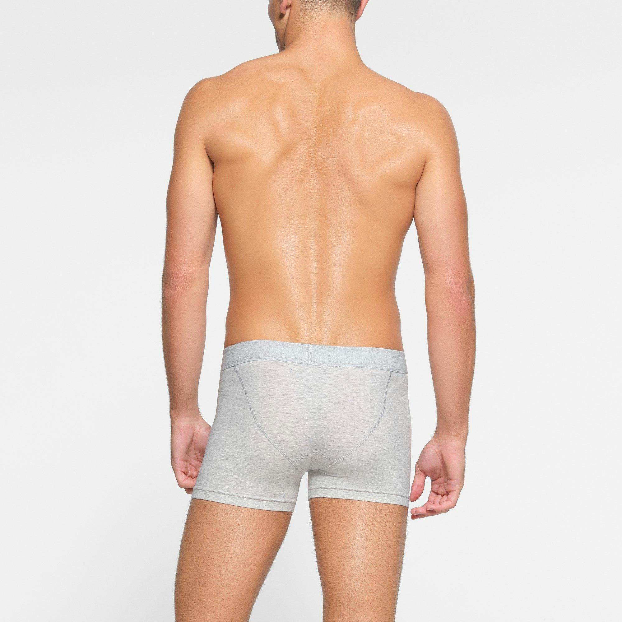 SKIMS COTTON MENS 3" BOXER BRIEF 3-PACK | HEATHER MULTI Product Image