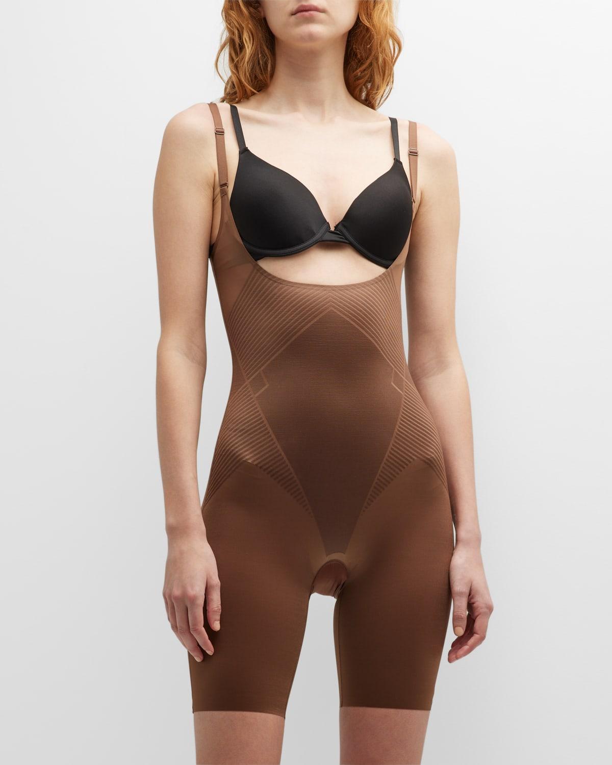 Spanx Thinstincts 2.0 Open Bust Mid Thigh Bodysuit Product Image