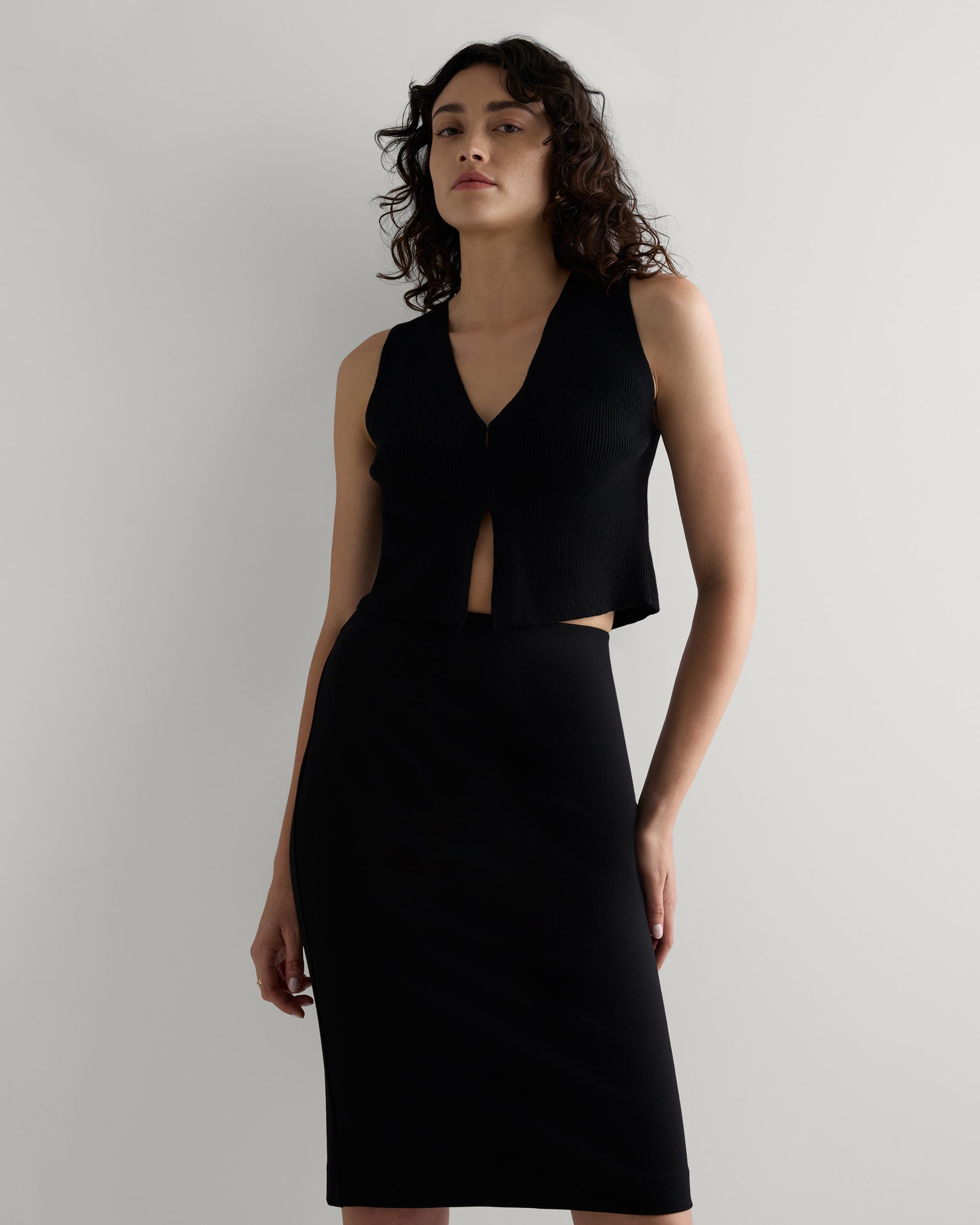 Quince | Women's Ultra-Stretch Ponte Pencil Skirt Size XL, Rayon Product Image