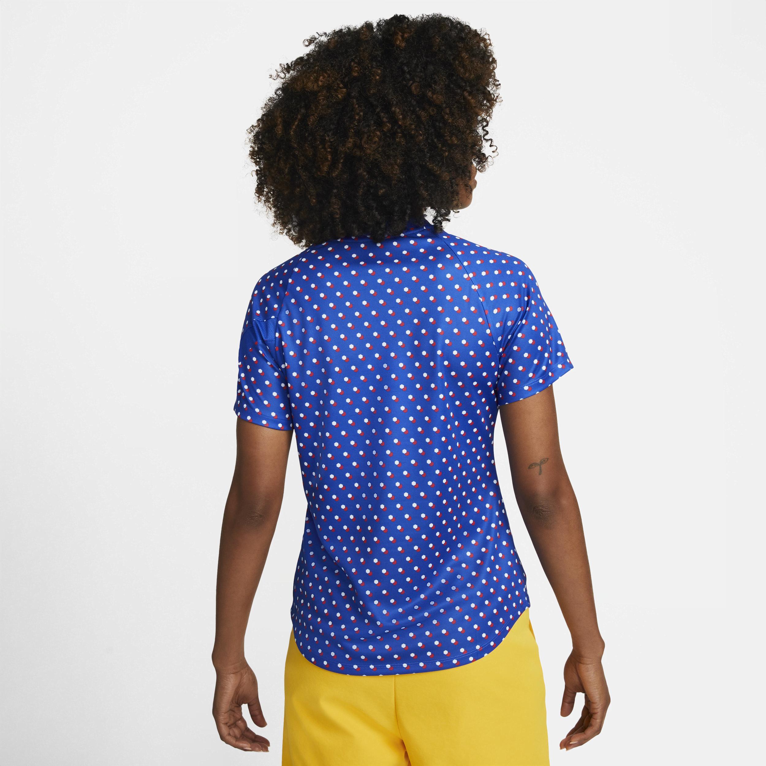 Womens Nike Blue France Womens National Team 2022/23 Away Pre-Match Performance Top - Blue Product Image