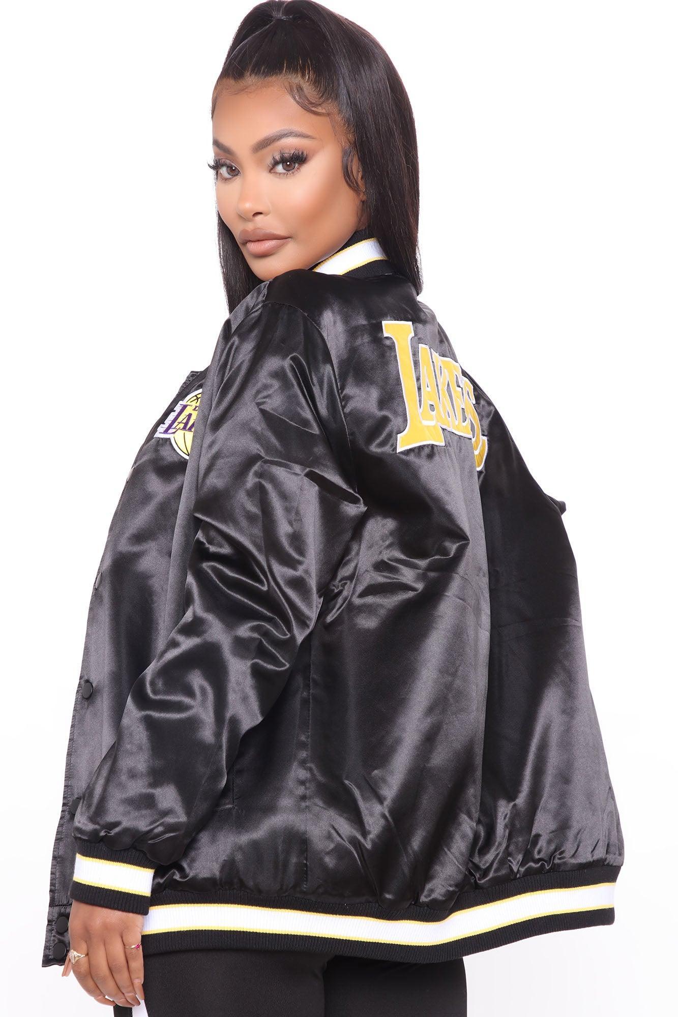 NBA Slam Dunk Lakers Bomber Jacket - Black Product Image