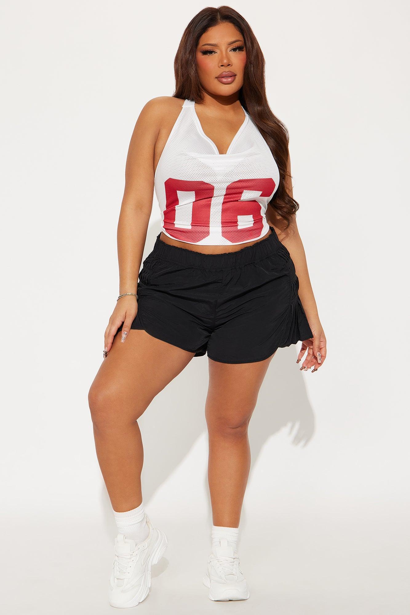 Serena Windbreaker Track Short - Black Product Image