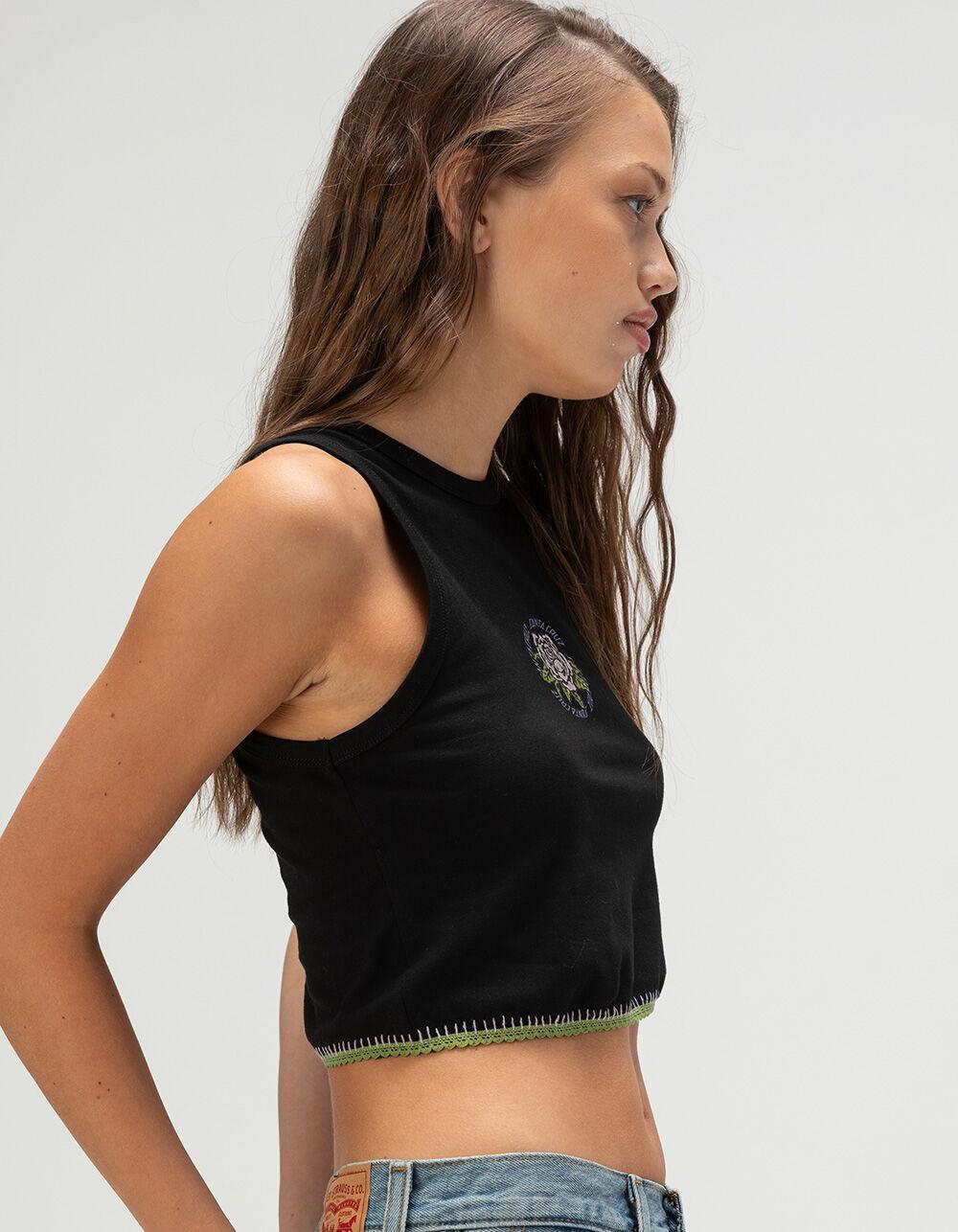 SANTA CRUZ Ringed Arrangement Womens Tank Top - WASHED BLACK Product Image