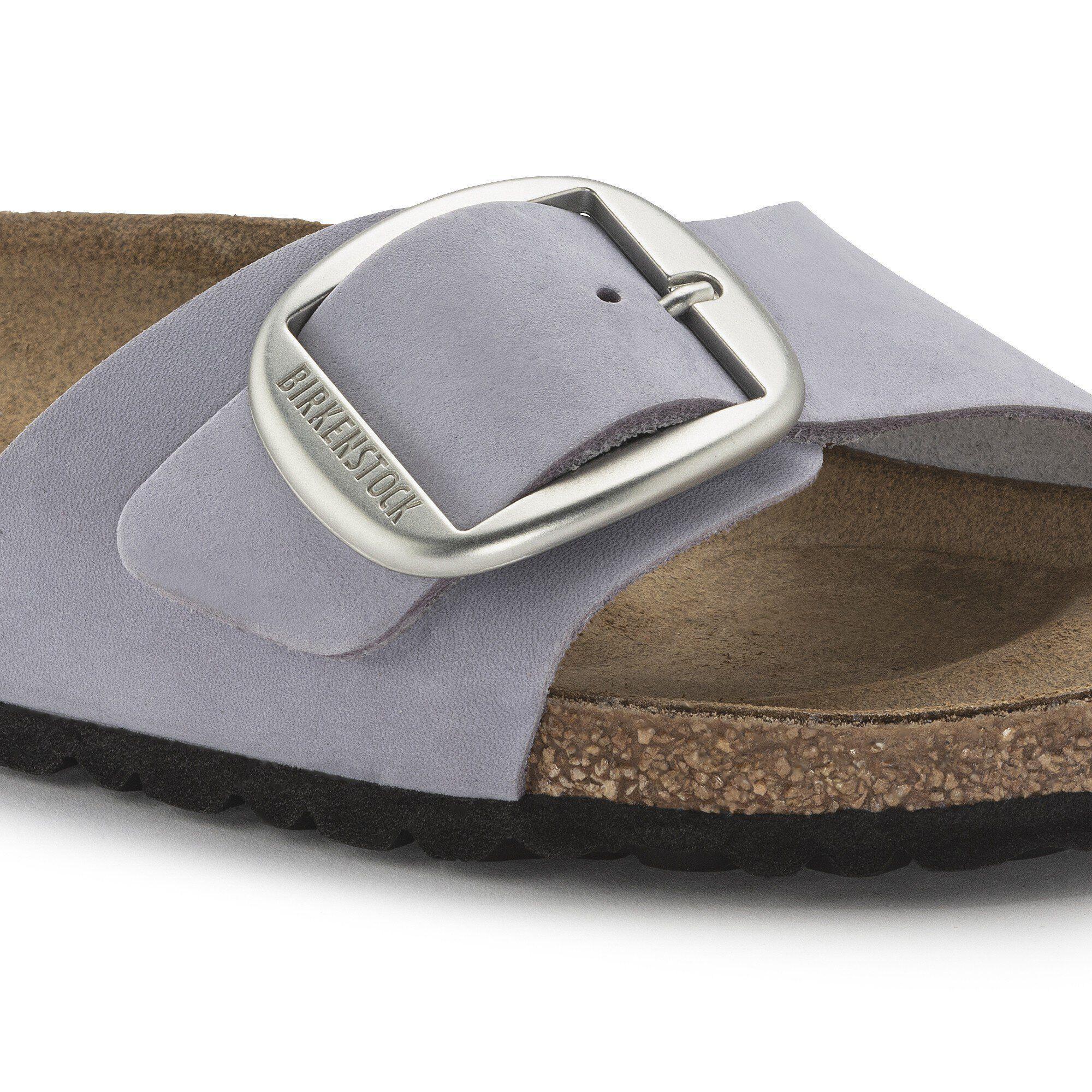 Madrid Big Buckle Nubuck Leather Ecru Product Image