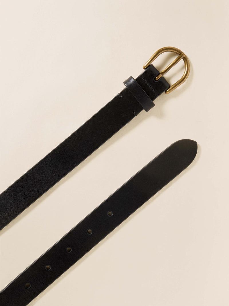 Women's Leather Belt - Black Product Image