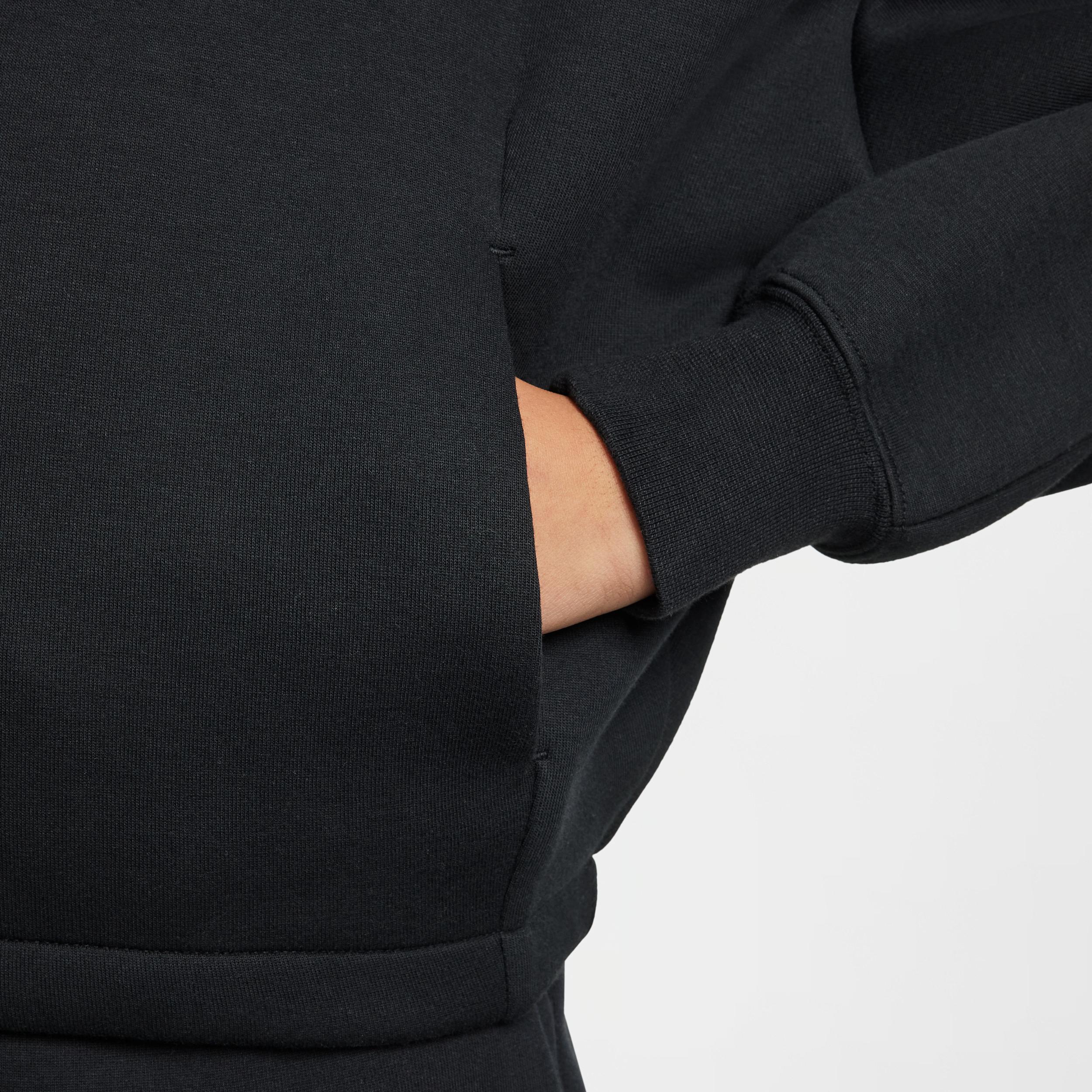 Nike Kids' Sportswear Tech Fleece Oversize Hoodie in Black/Black at Nordstrom, Size Xl Product Image