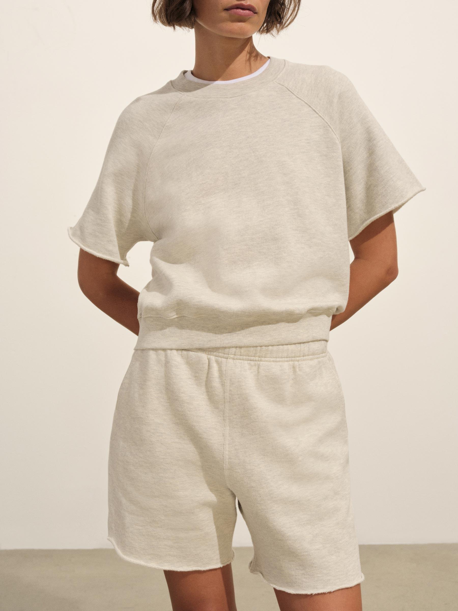 Heather Oat Vintage Interloop S/S Crew Product Image