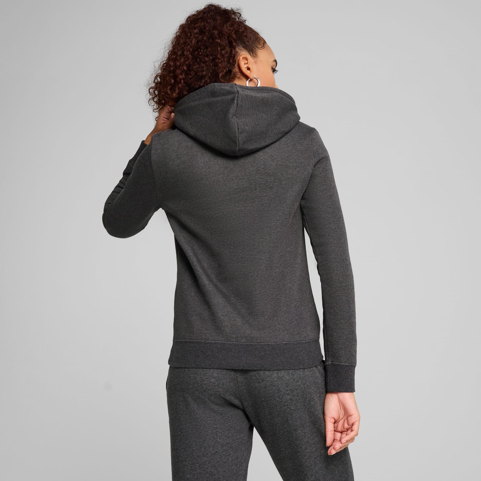 PUMA Essentials No. 1 Logo Women's Hoodie in Grey Product Image