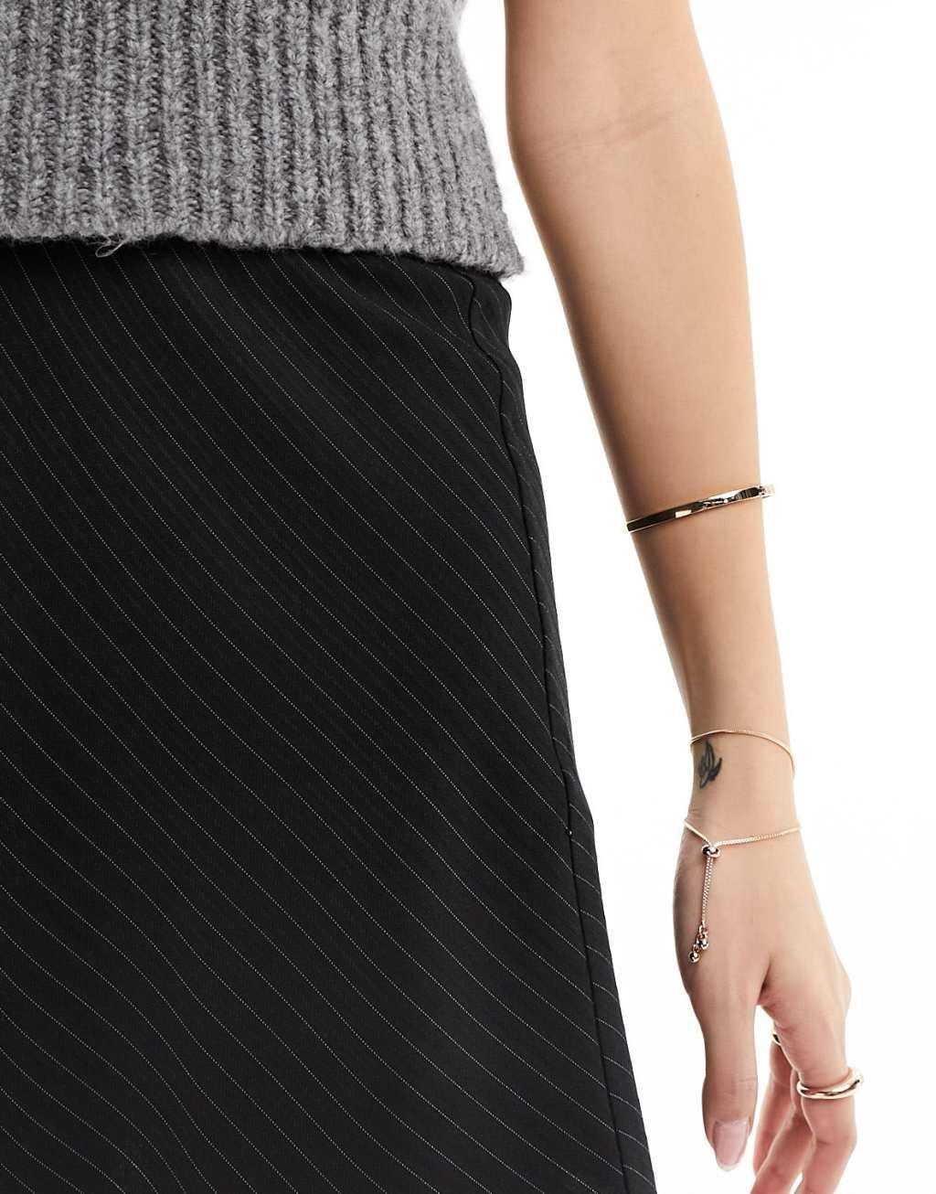 ASOS DESIGN pinstripe mini skirt Product Image