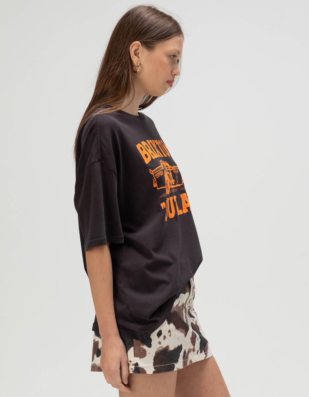 BRIXTON Outlaw Womens Oversized Tee - BLACK Product Image