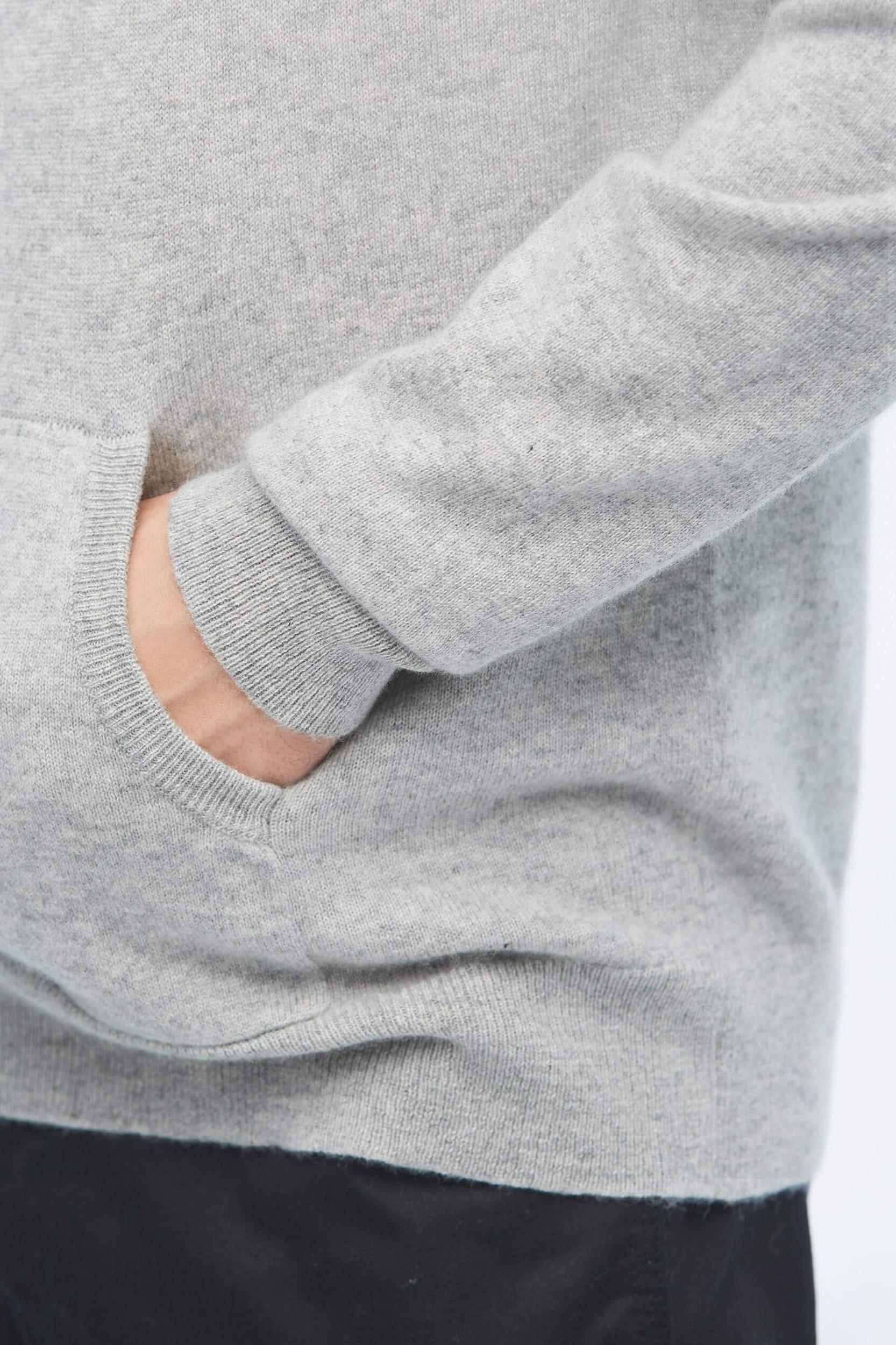 Cashmere Pullover Hoodie For Men Product Image