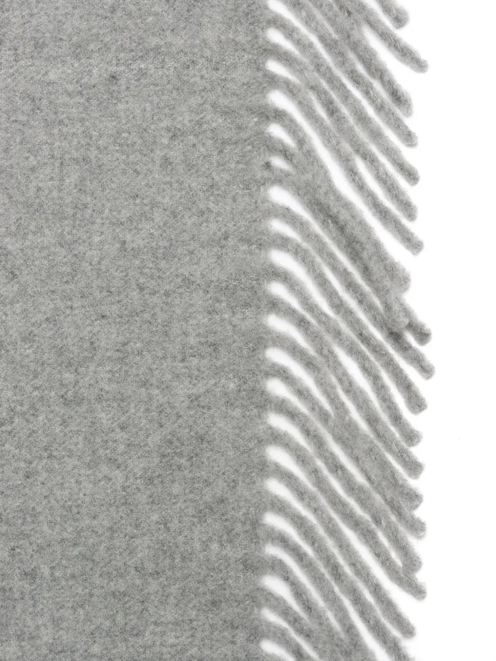 wool fringed-edge scarf  Product Image