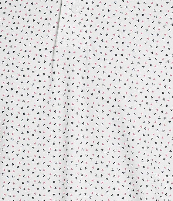 Cremieux Blue Label Performance Stretch Geo Print Short Sleeve Polo Shirt Product Image
