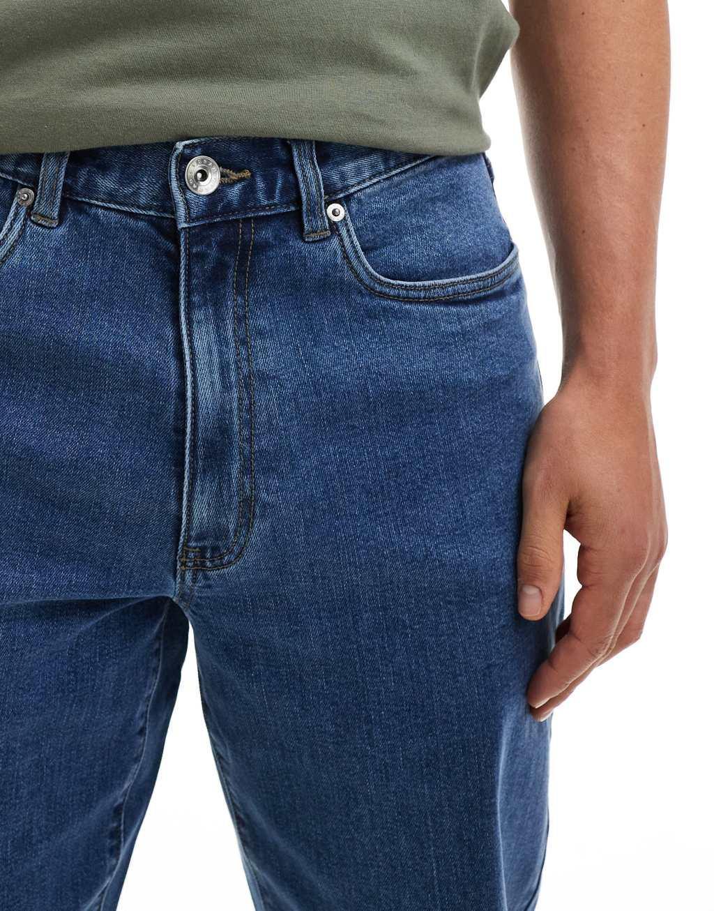 Farah Norwood loose jeans in denim wash Product Image