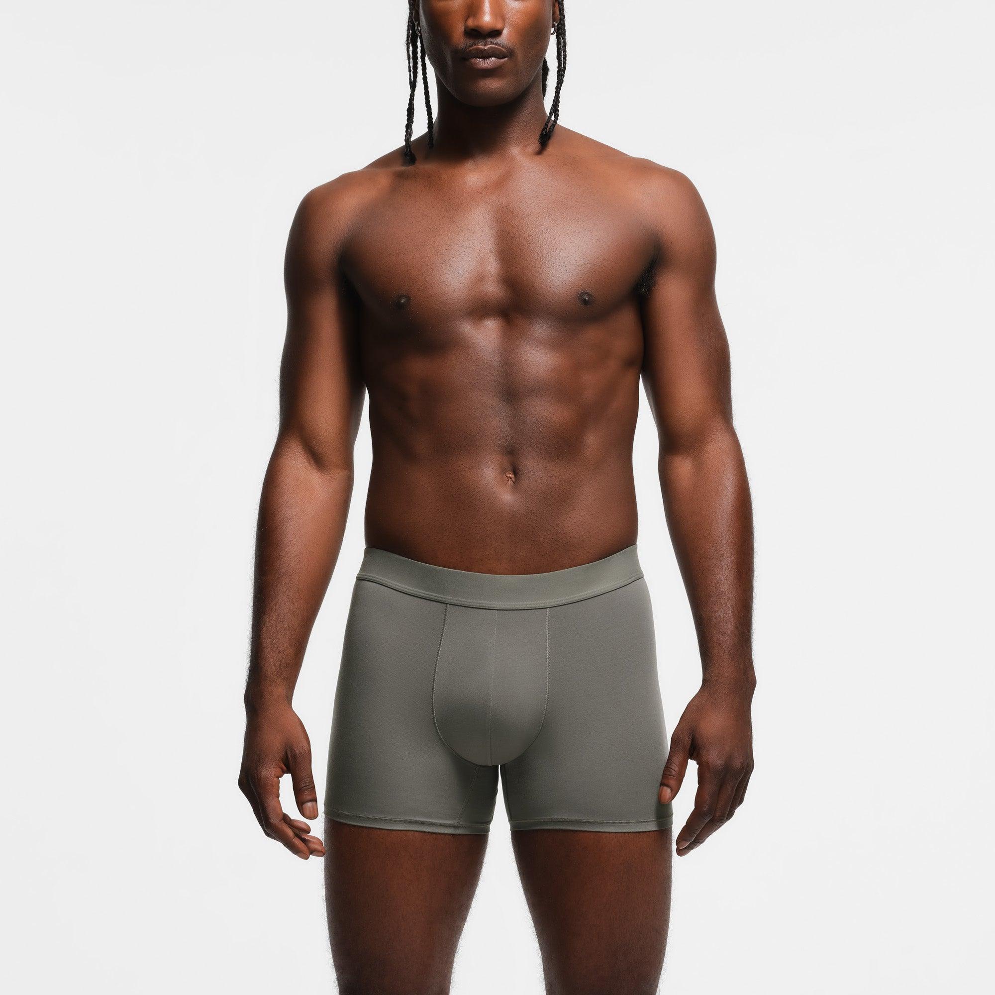SKIMS STRETCH MENS CLEAN WAISTBAND 3" BOXER BRIEF 3-PACK | DESERT MULTI Product Image