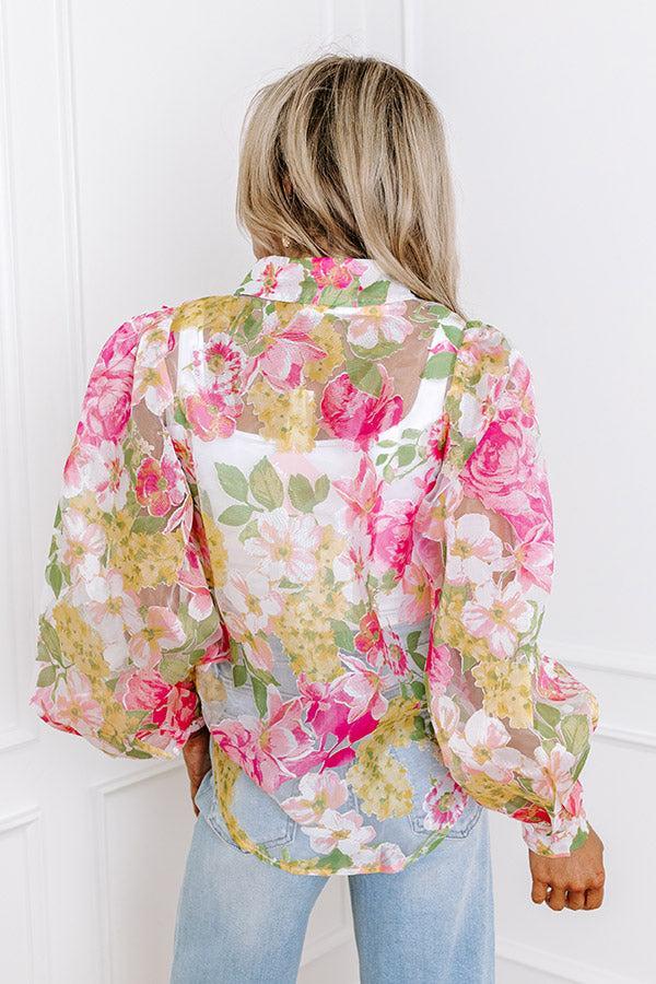 Garden Glamour Organza Top Product Image