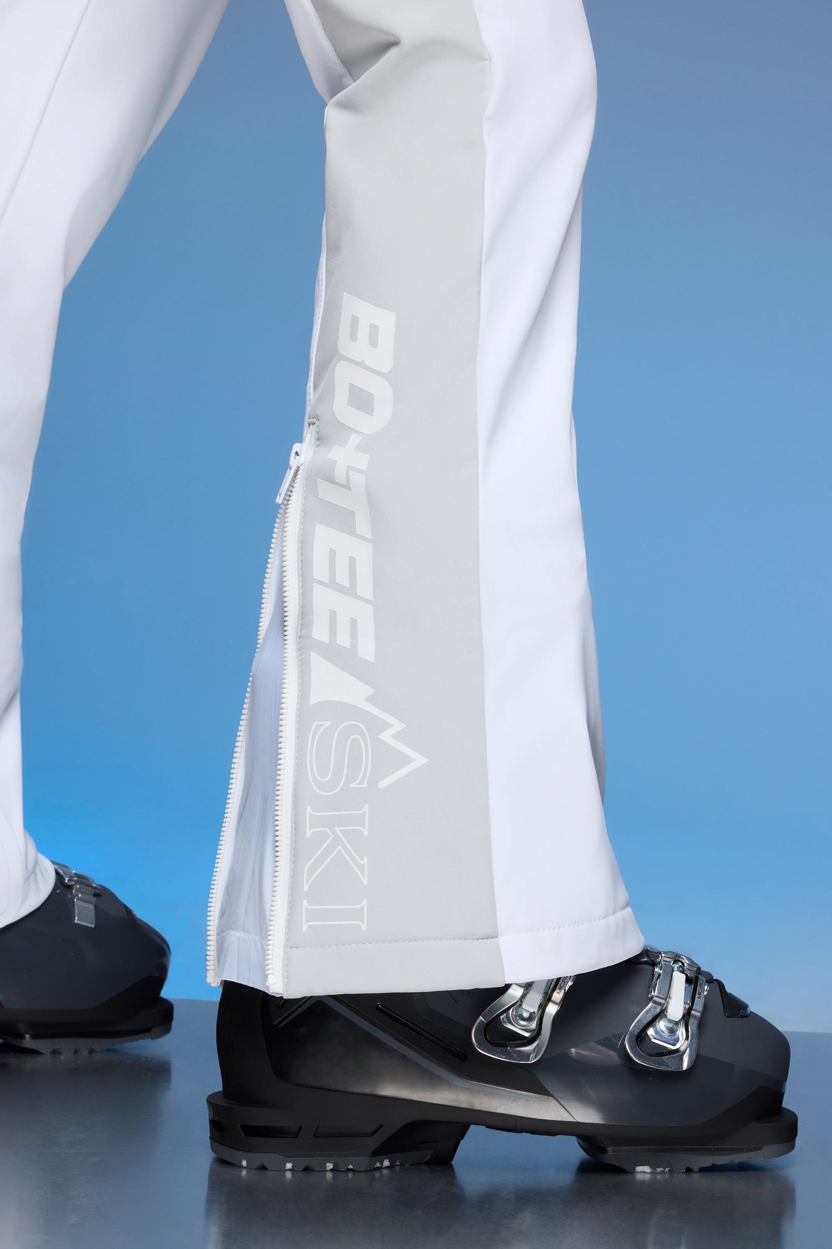 Fleece Lined Ski Suit in White Product Image