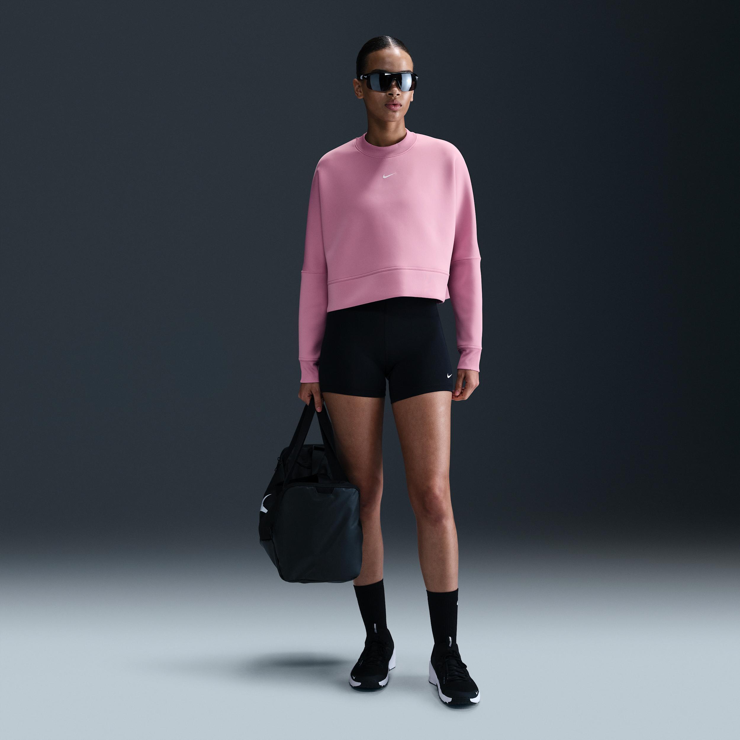 Nike Prima Women's Dri-FIT Oversized Crew-Neck Cropped Top Product Image