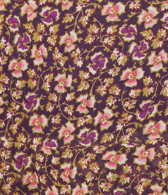 J.McLaughlin Coordinating Guilia Floral Print Tiered Flounce Midi Skirt Product Image