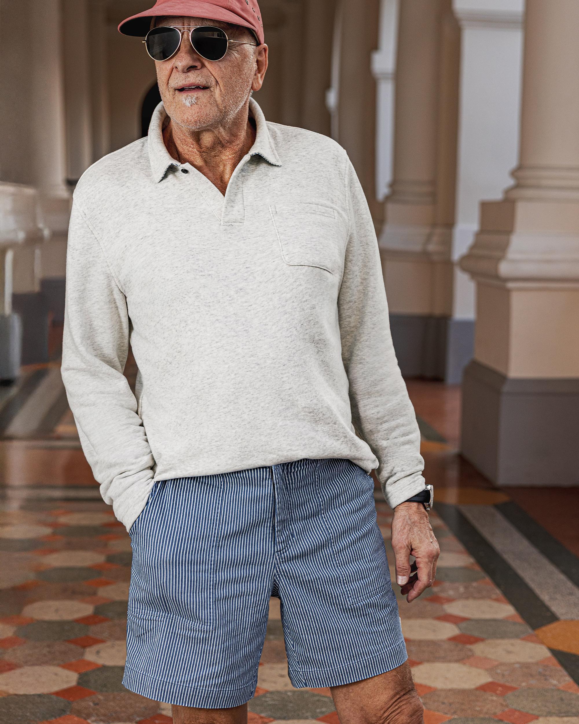 Ventura Short in Railroad Stripe Denim Product Image