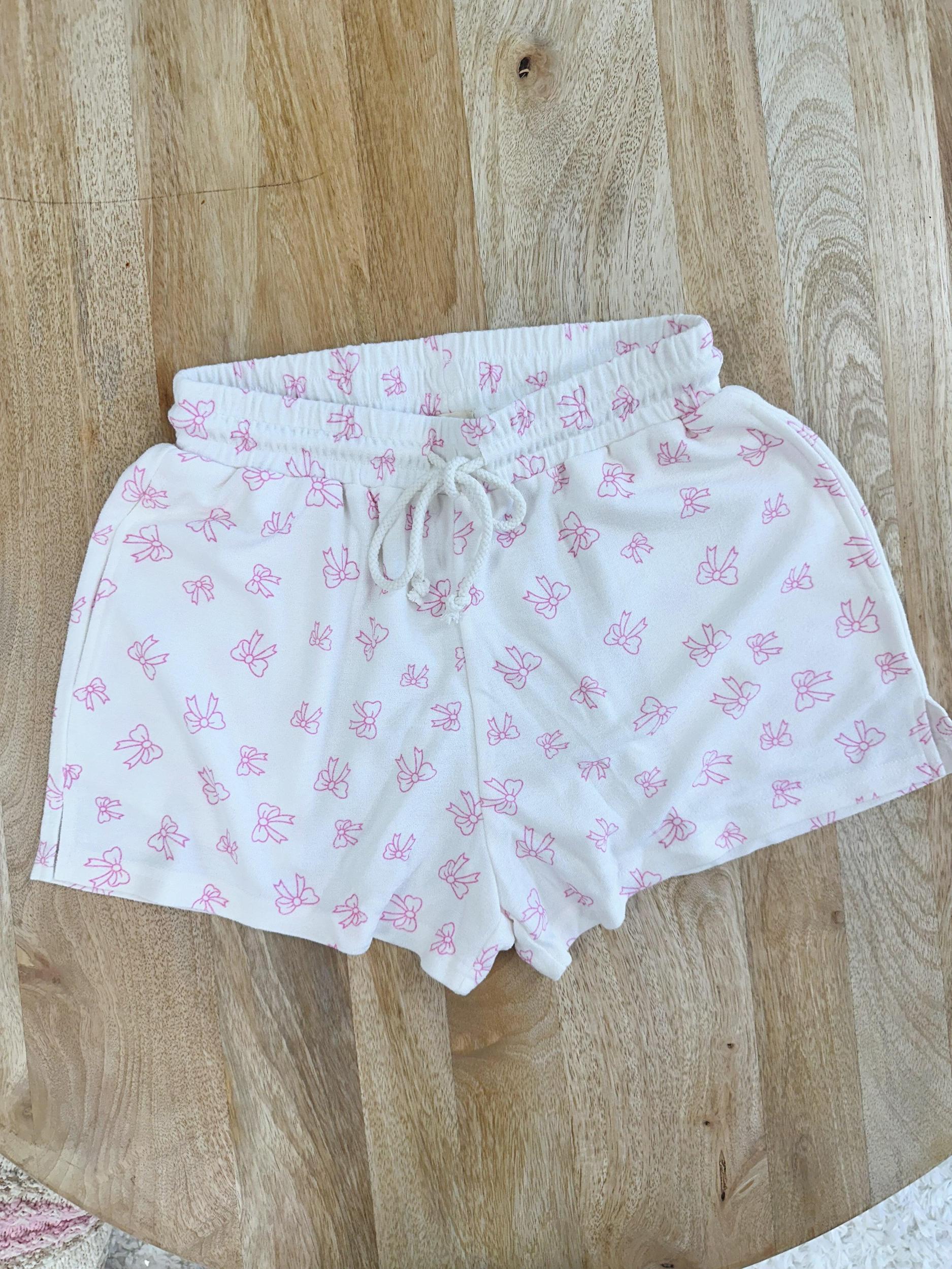 Bow Towel Shorts Product Image