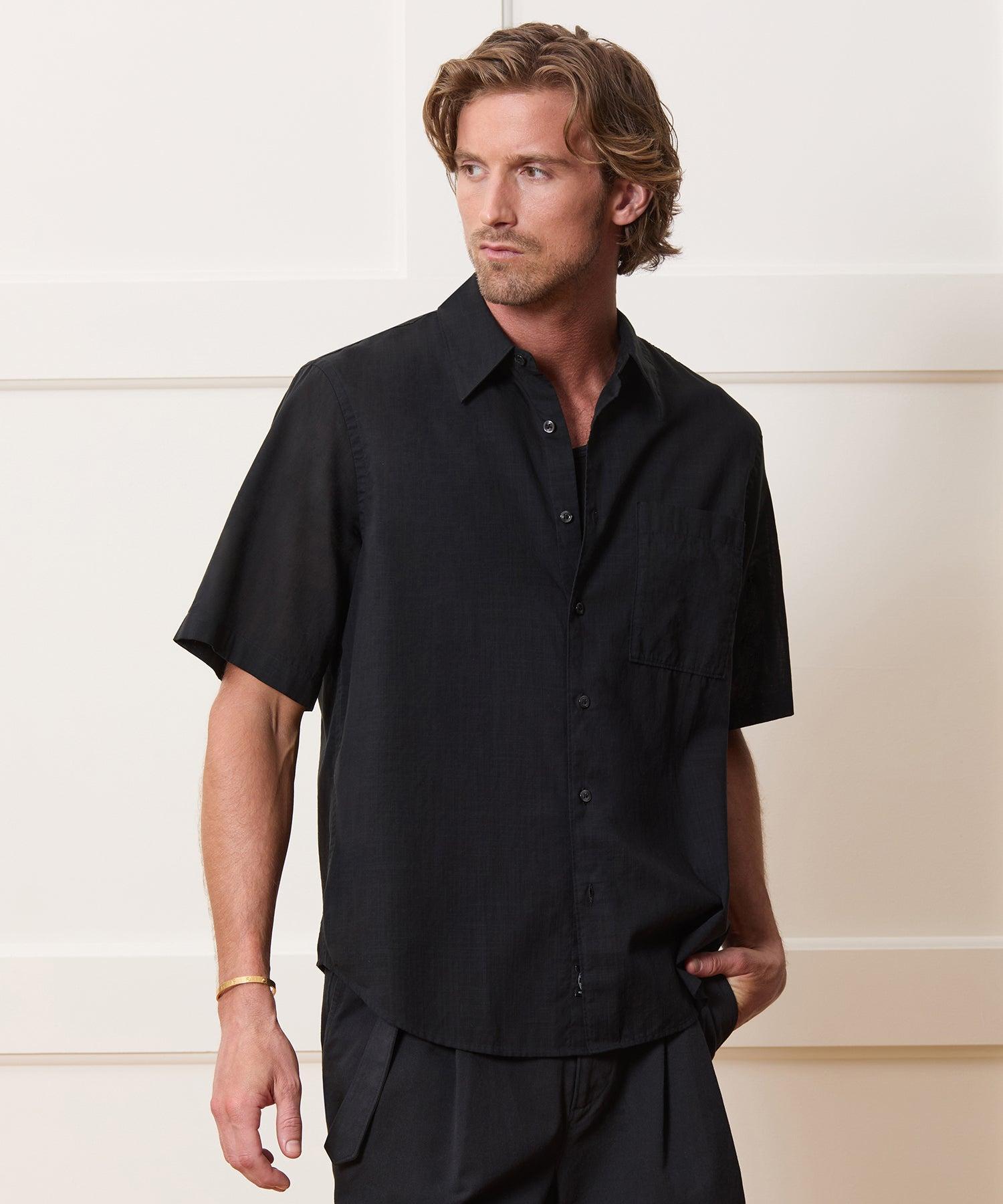 Relaxed Summerweight Point Collar Shirt Product Image