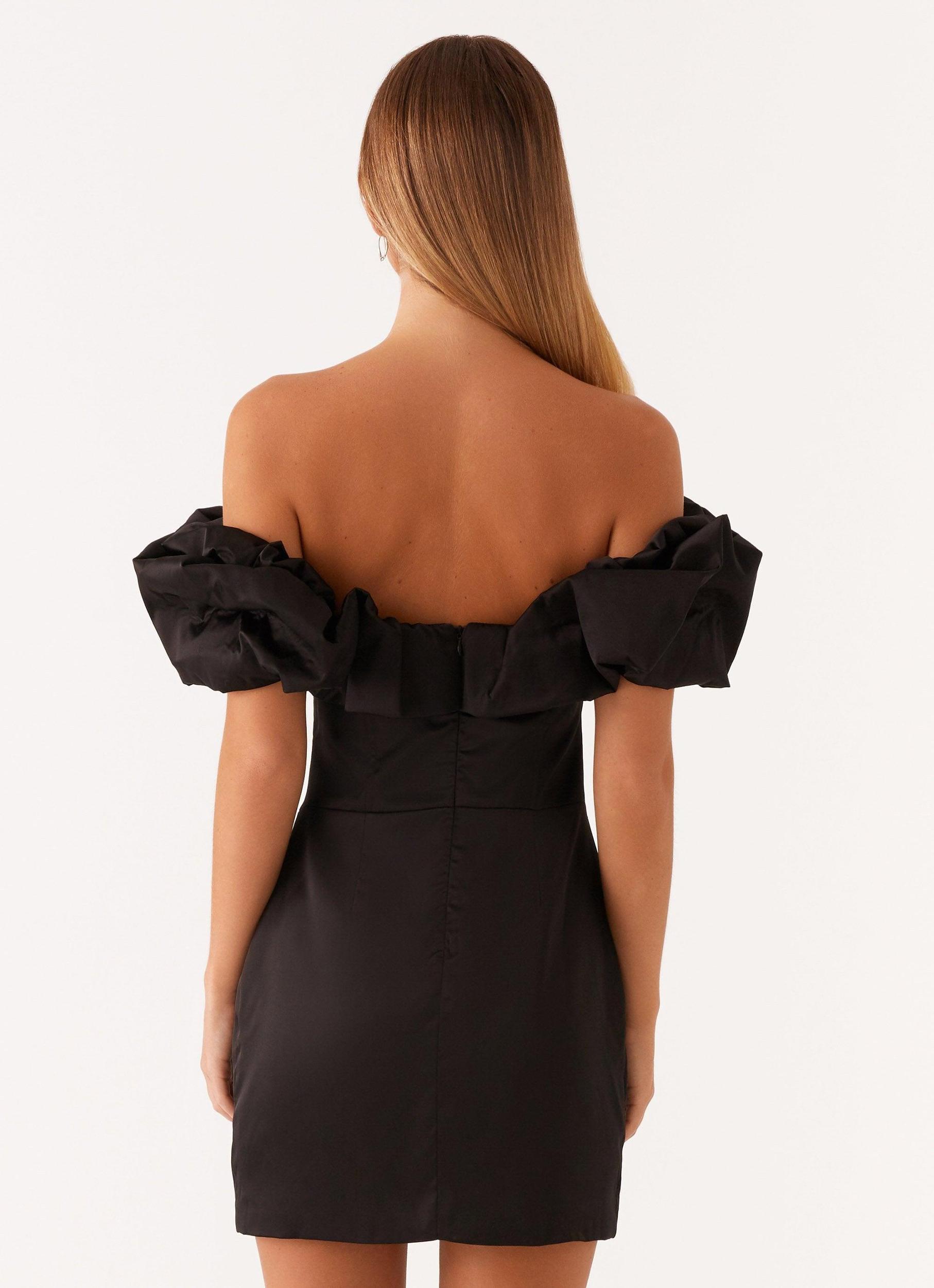 Read My Mind Mini Dress - Black Girls Product Image