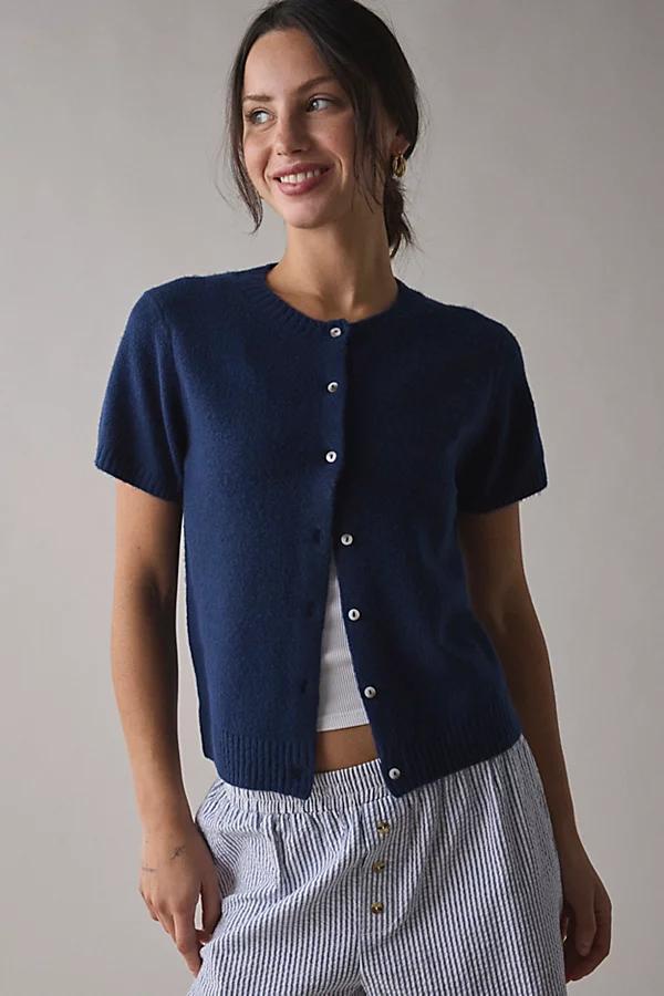 Kimchi Blue Rachel Short Sleeve Cardigan Womens at Urban Outfitters Product Image