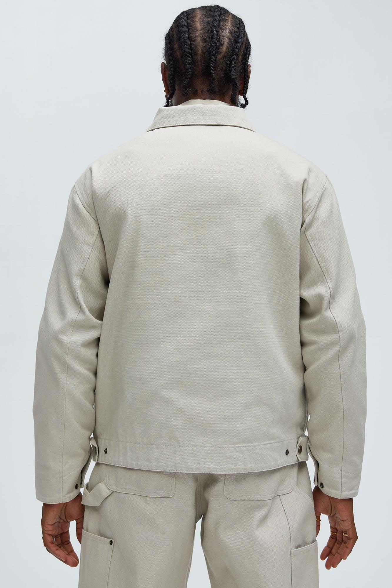 Alexander Utility Canvas Zip Work Jacket - Off White Product Image
